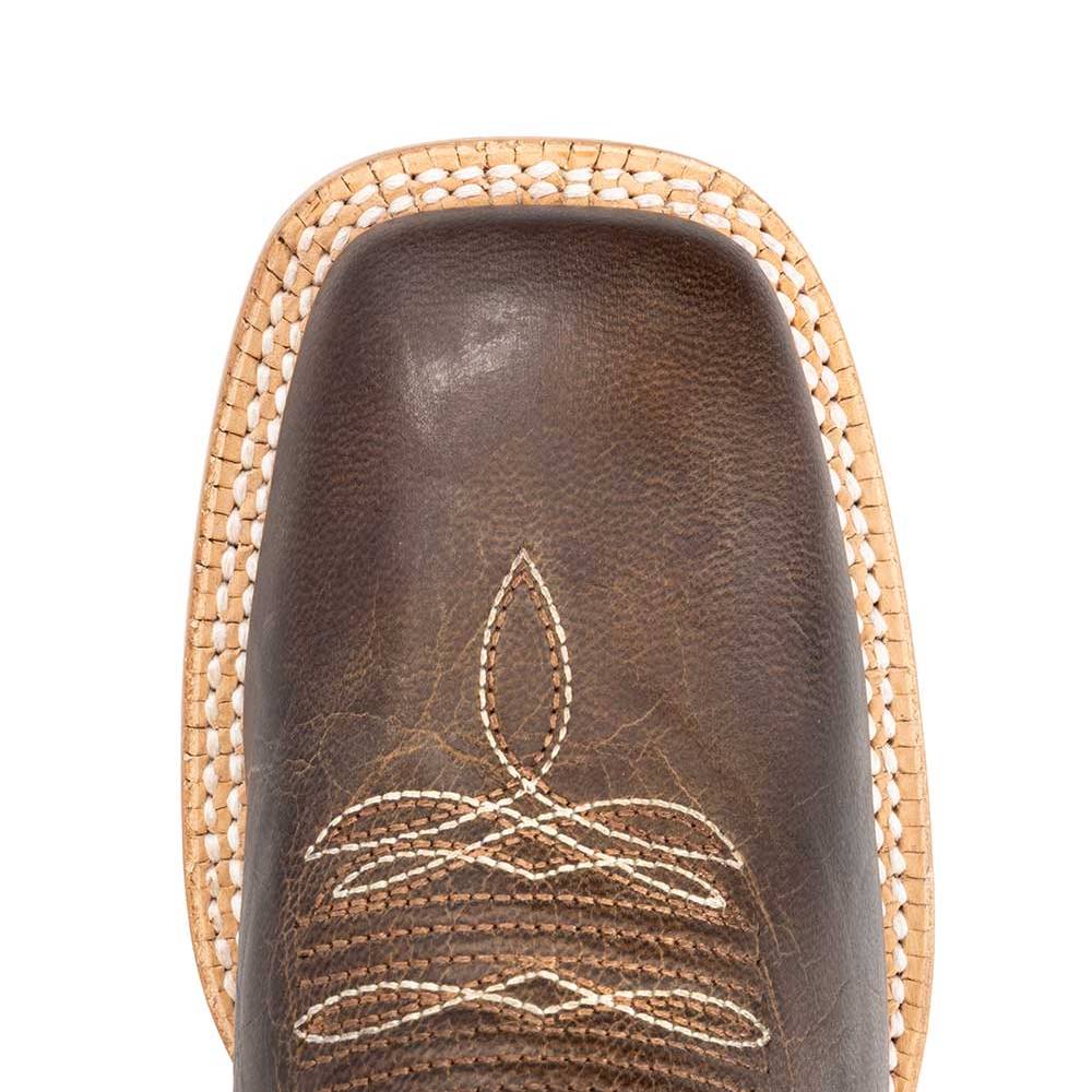 RW Ranch Women's Mad Brown Goat Square Toe Boot - Image 4