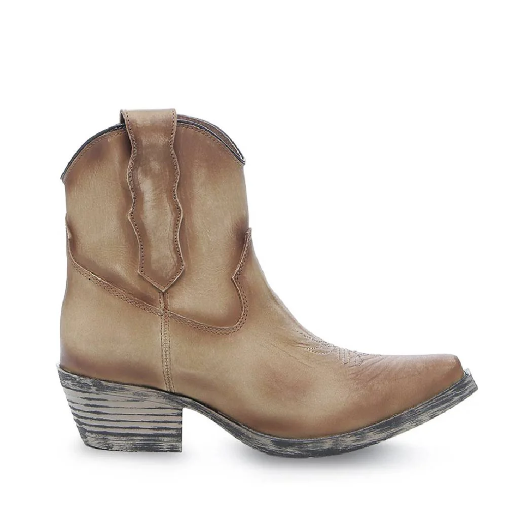 Circle G Embroidery Almond J Toe Booties - Image 2