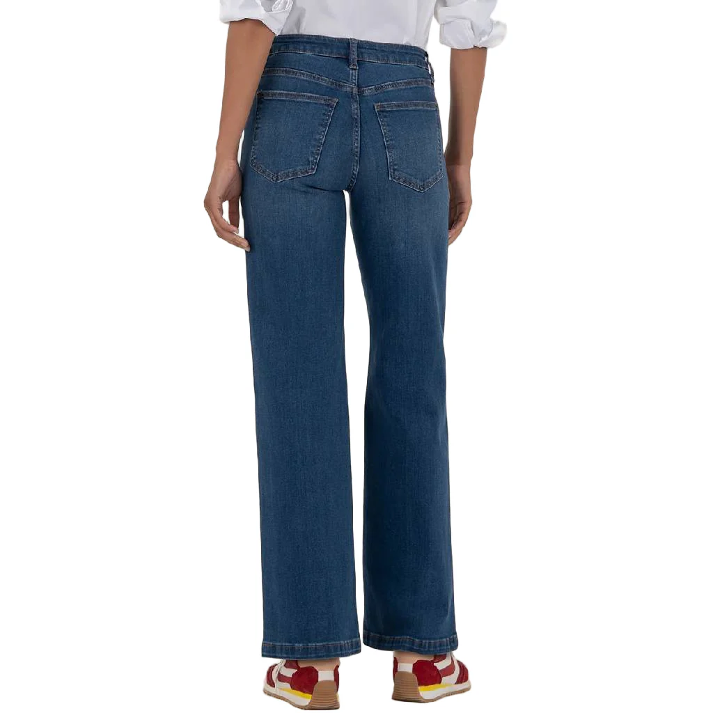 Kut High Rise Wide Leg Front Patch Pocket Jean - Image 2