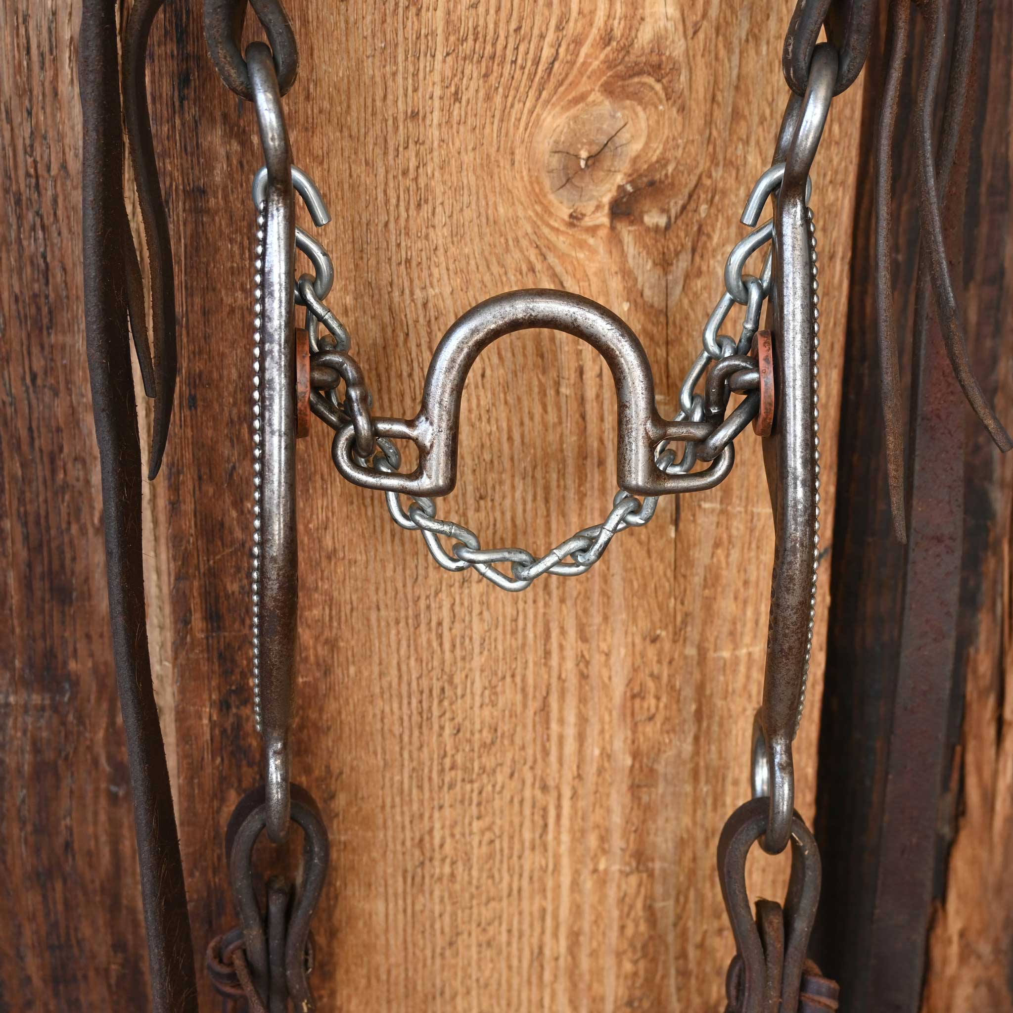 Jesse Morgan Ported Chain Bridle Rig w/Dennis Moreland Leather - Image 2