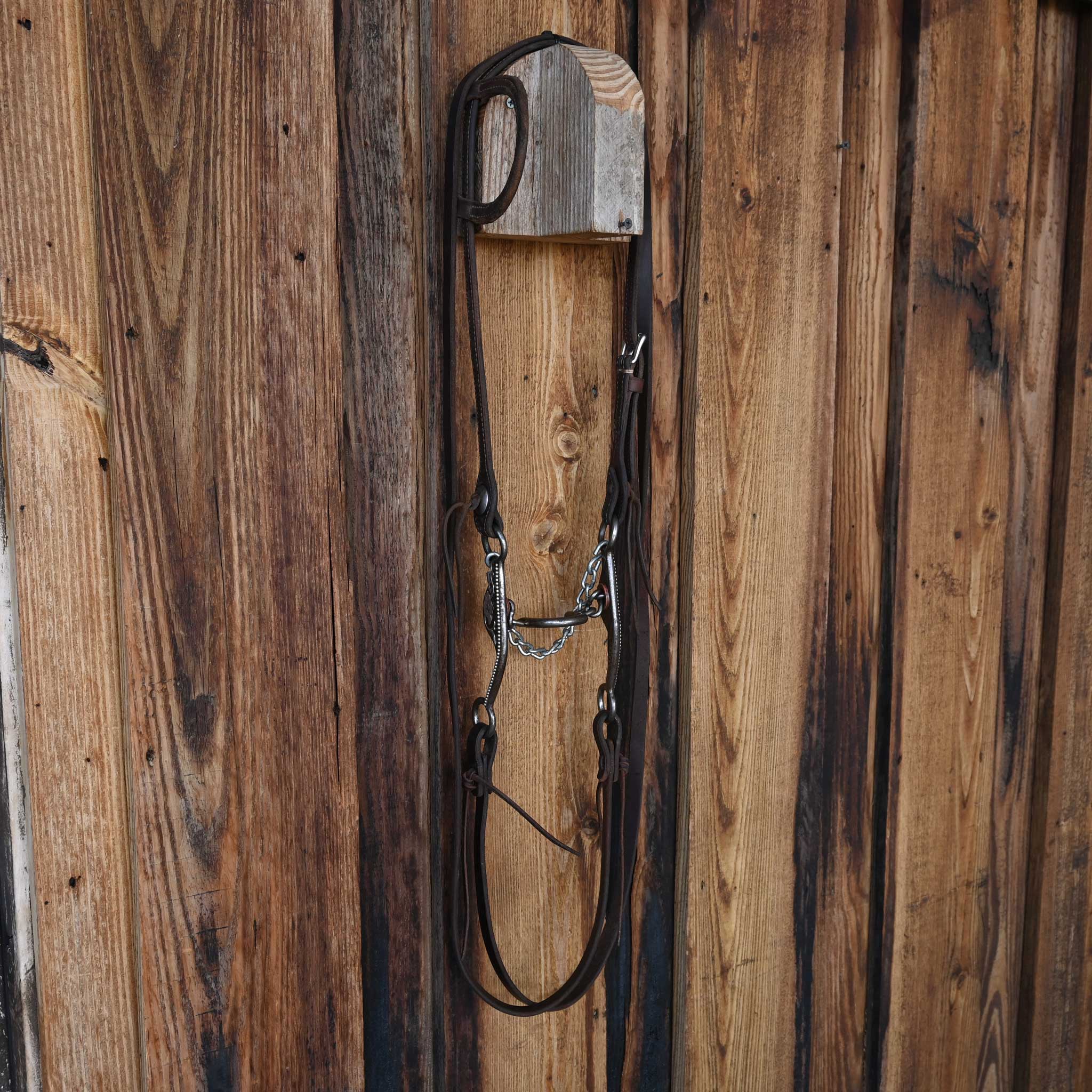 Jesse Morgan Ported Chain Bridle Rig w/Dennis Moreland Leather - Image 4