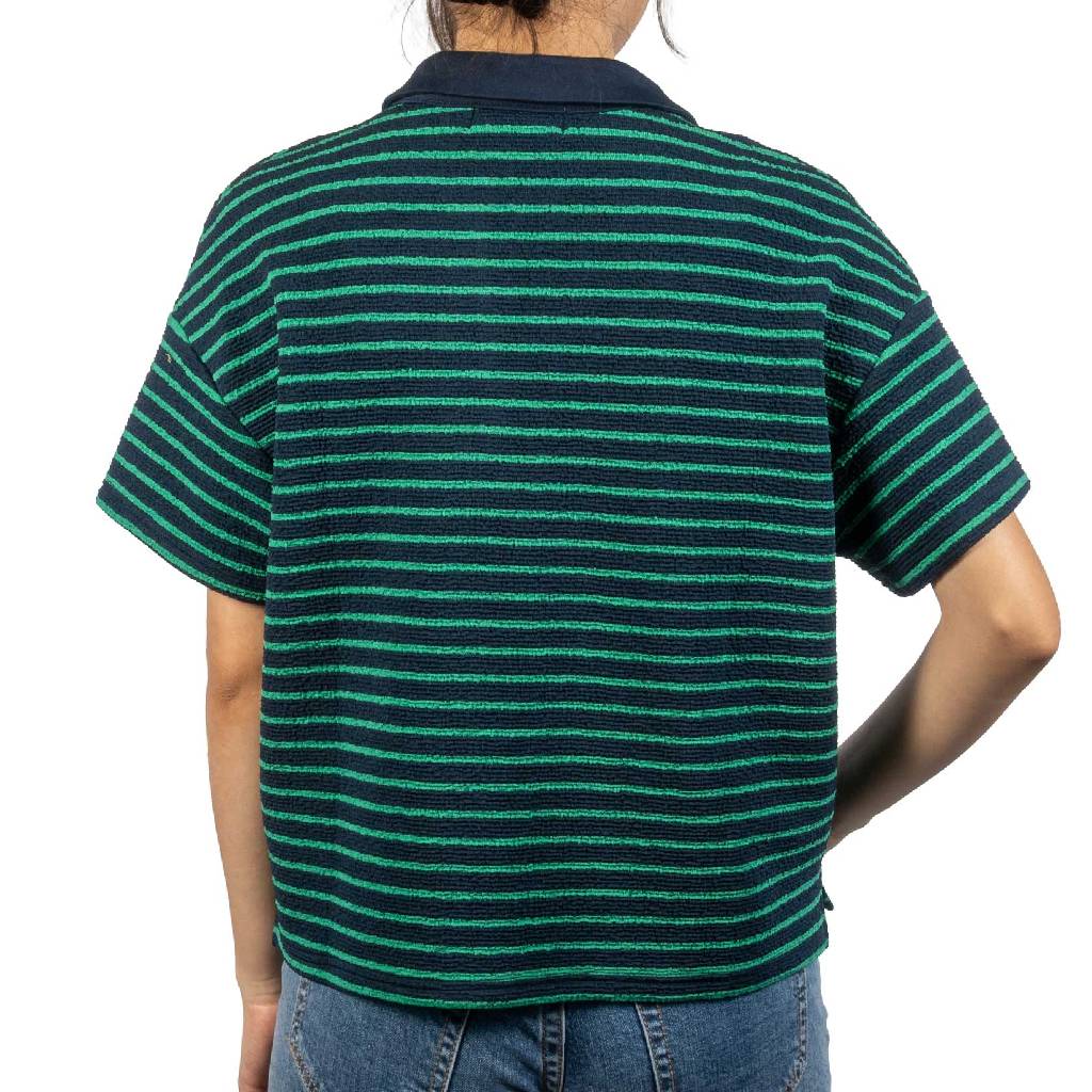 Sadie & Sage Jetty Stripe Polo Top - Image 2