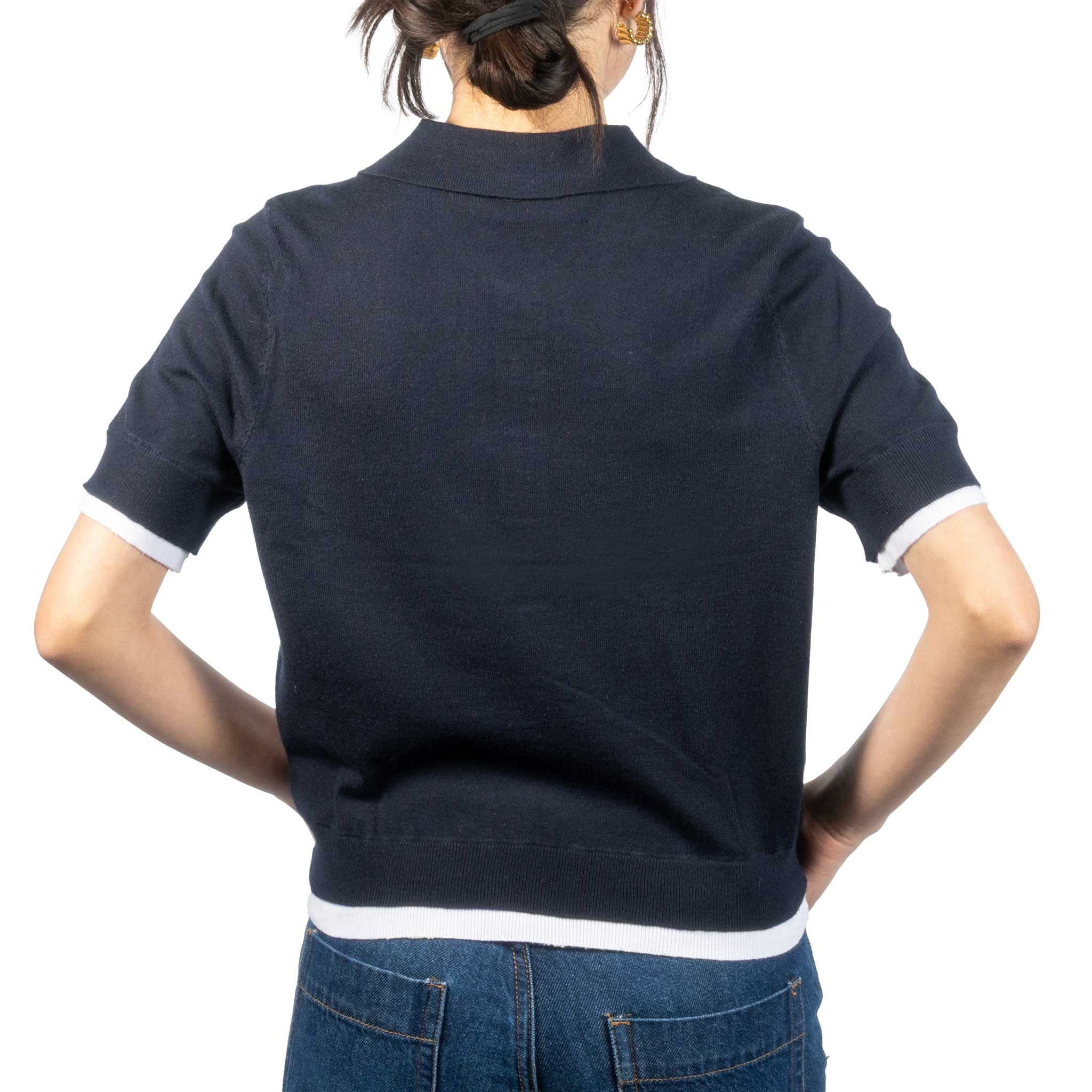 Jiya Pull Over Polo Top - Dark Storm - Image 2