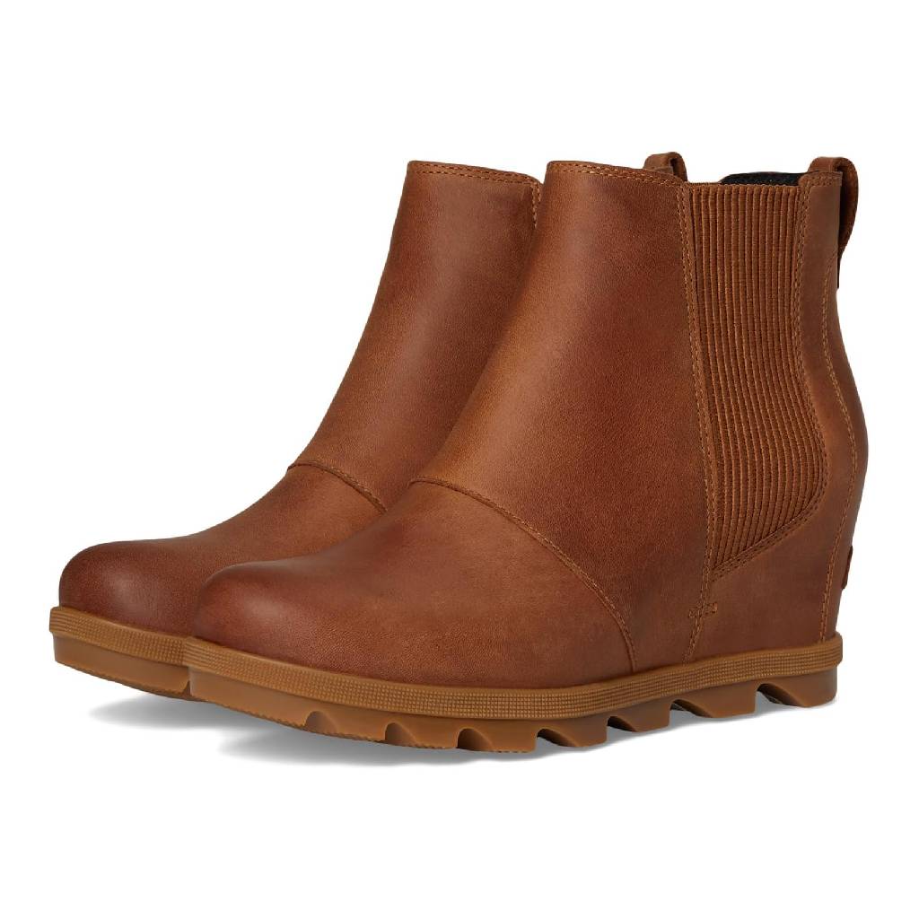 Sorel Joan Rhapsody Chelsea Wedge - Velvet Tan/Gum - Image 3