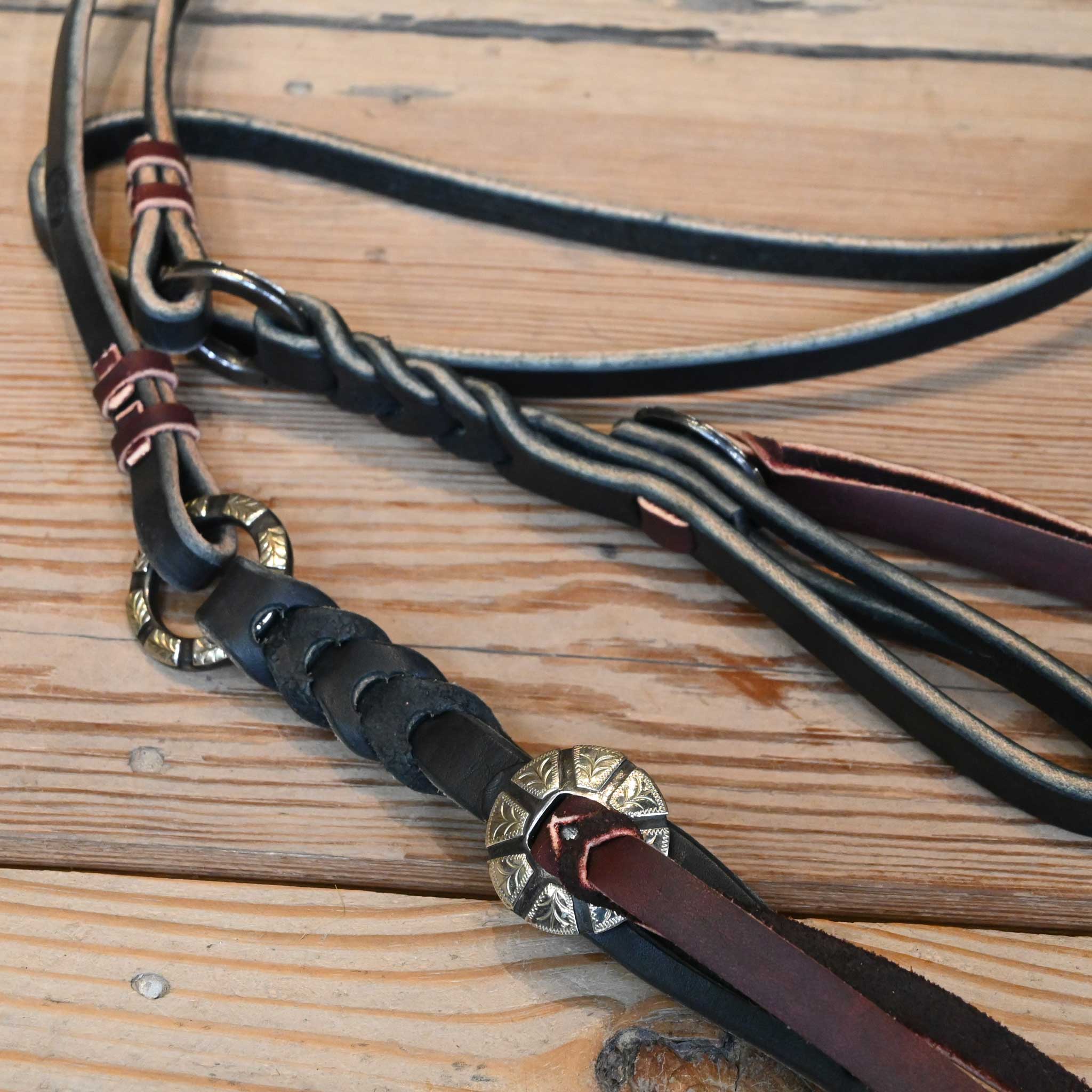 Joe Hipp 8' Roping Reins w/Teskey's Hardware - Image 2