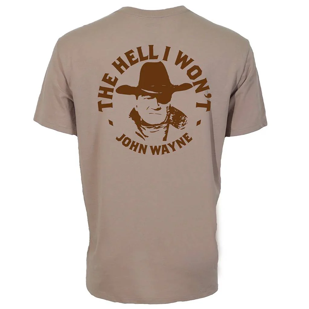 Hooey Men's John Wayne Simply Taupe Tan Tee