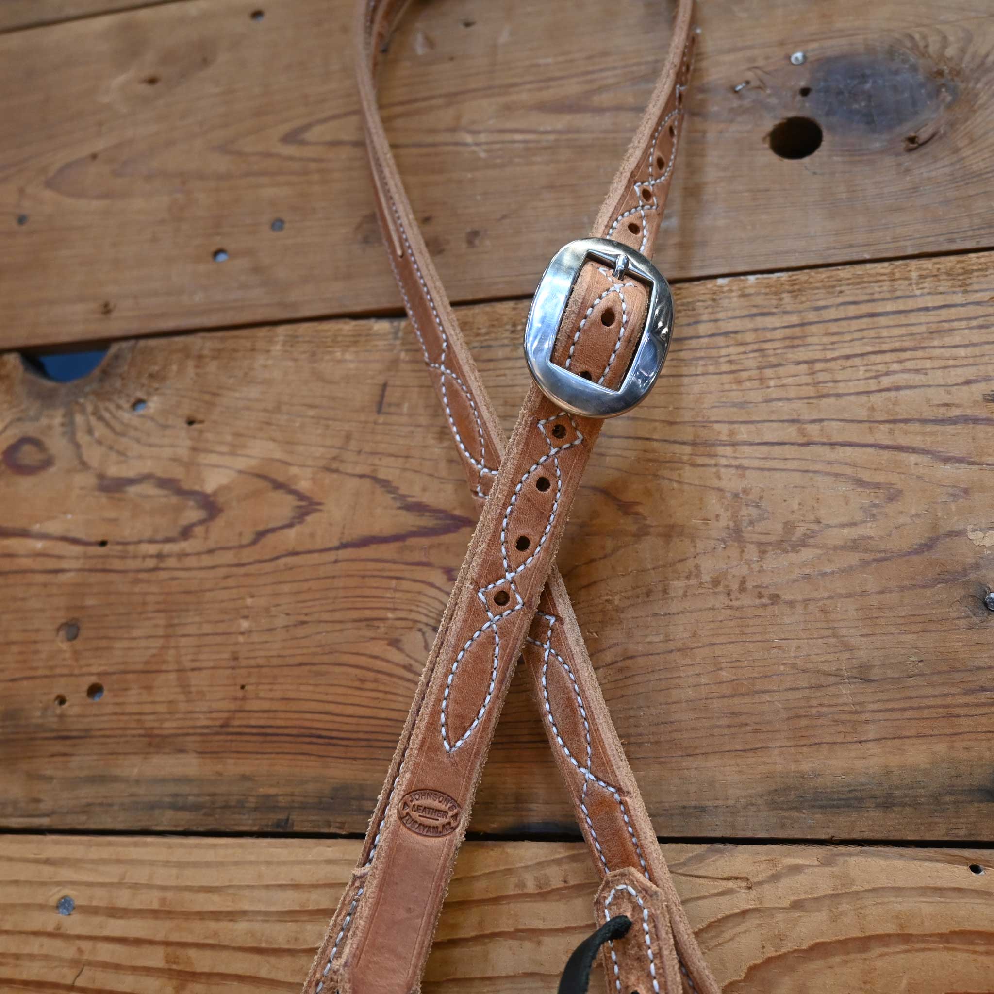 Johnson's Leather 3/4" Split Ear Headstall hm407 - Image 2