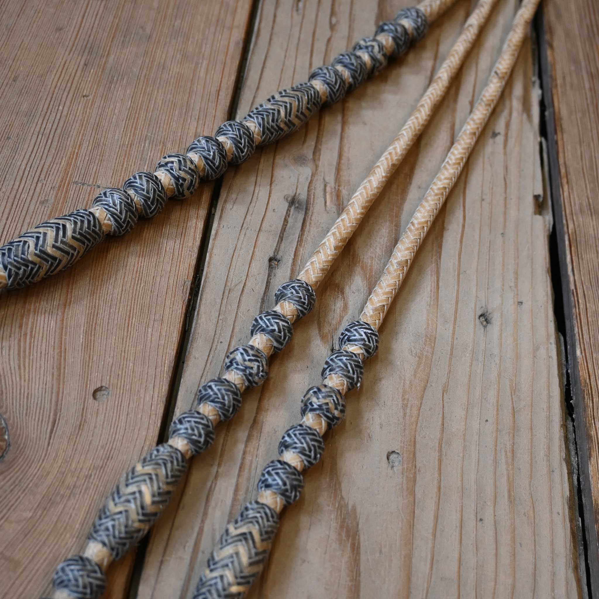Jose Ortiz Handmade Rawhide Romel Reins - Image 2