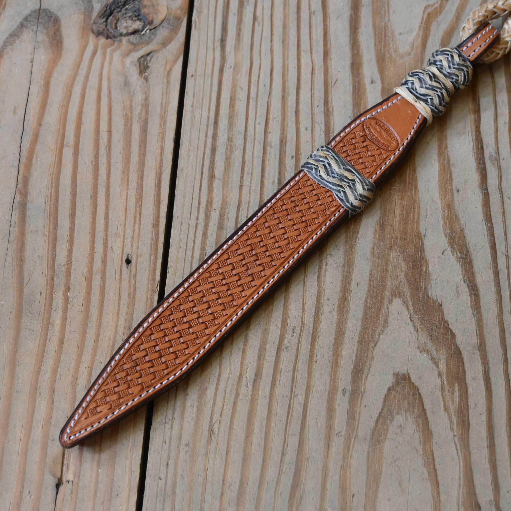 Jose Ortiz Handmade Rawhide Romel Reins - Image 3