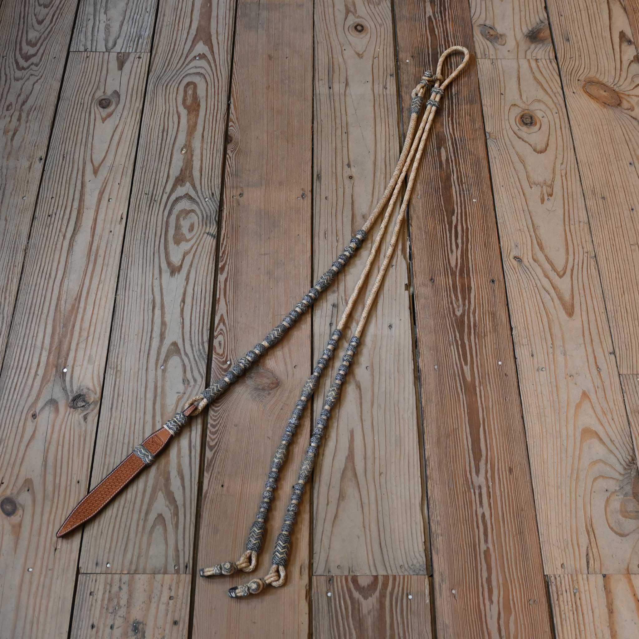 Jose Ortiz Handmade Rawhide Romel Reins - Image 5