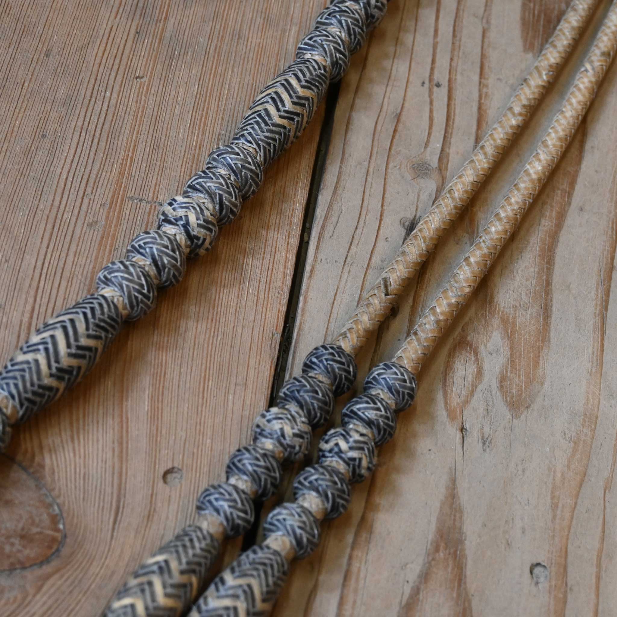 Jose Ortiz Handmade Rawhide Romel Reins - Image 2
