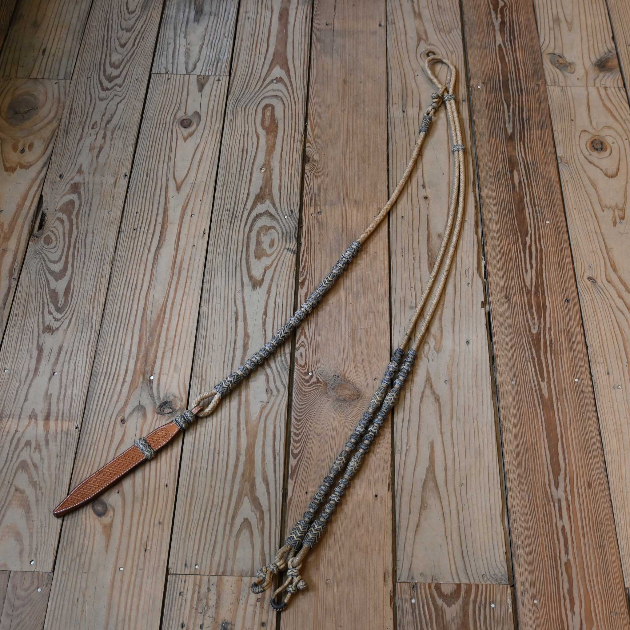 Jose Ortiz Handmade Rawhide Romel Reins - Image 5