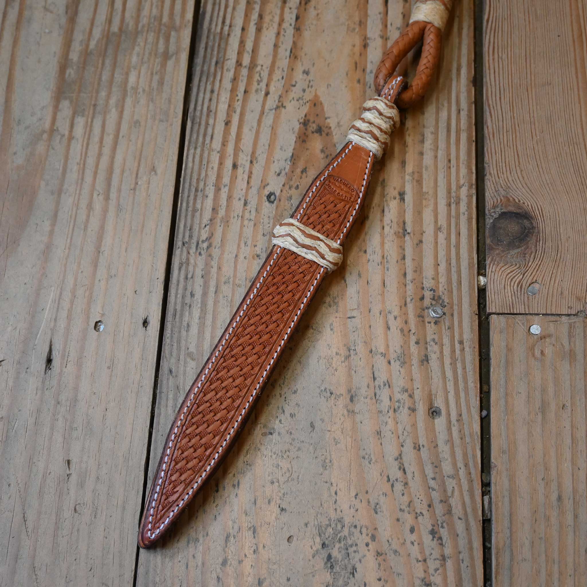 Jose Ortiz Handmade Rawhide Romel Reins - Image 3