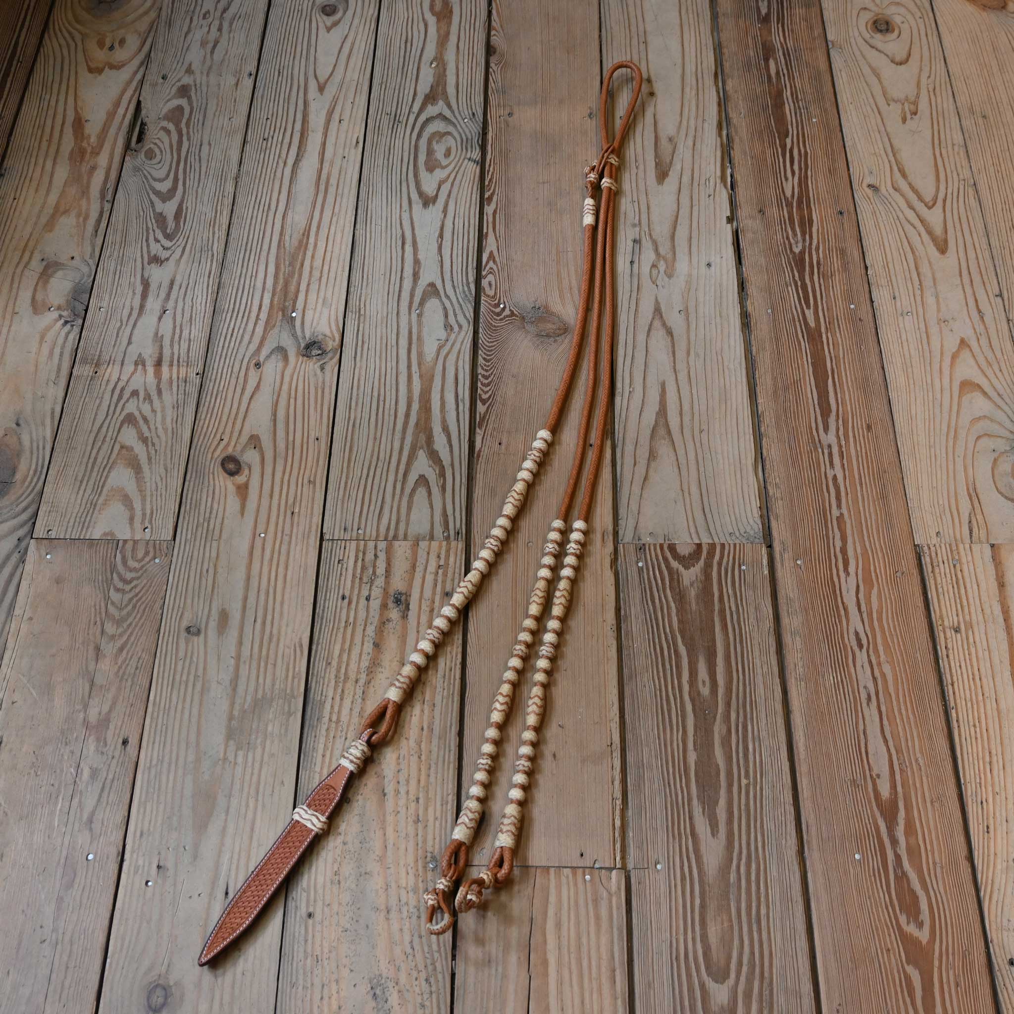 Jose Ortiz Handmade Rawhide Romel Reins - Image 5