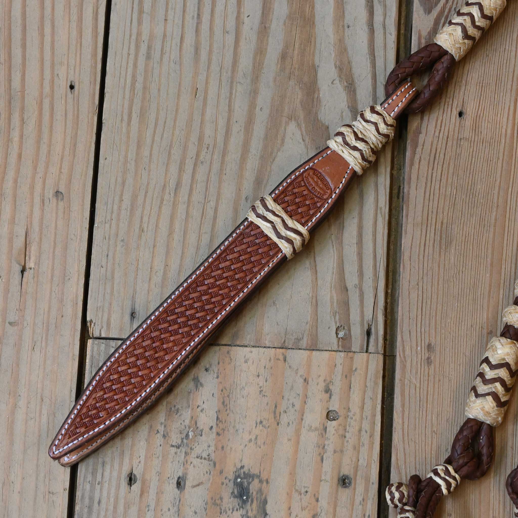 Jose Ortiz Handmade Rawhide Romel Reins - Image 3