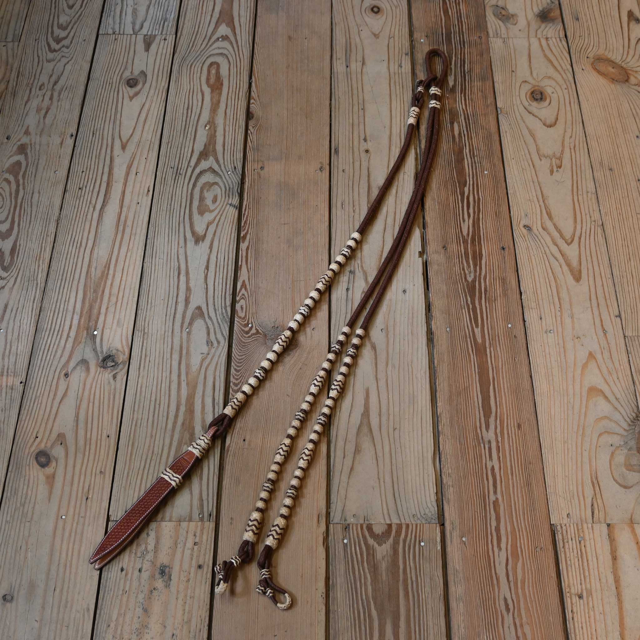 Jose Ortiz Handmade Rawhide Romel Reins - Image 5