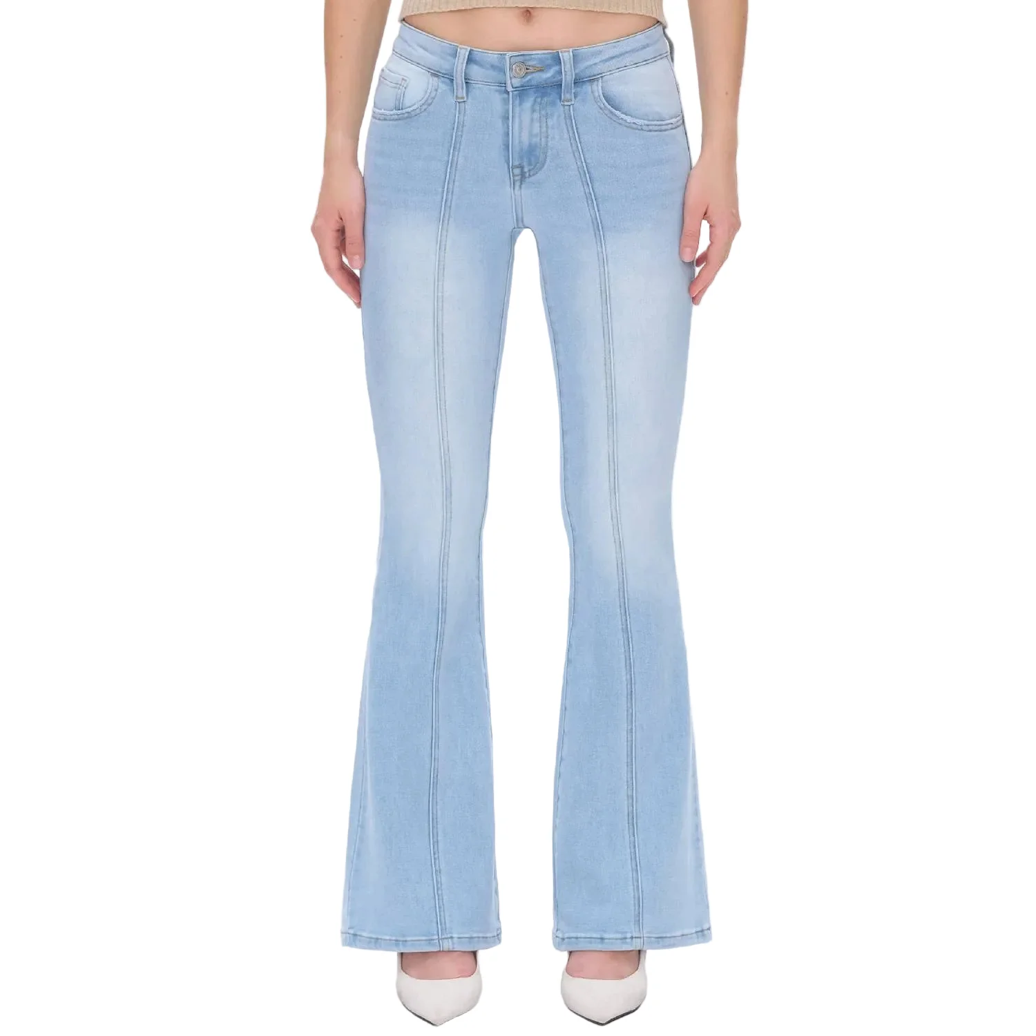 Bayeas Julia Mid Rise Flare Leg Jean