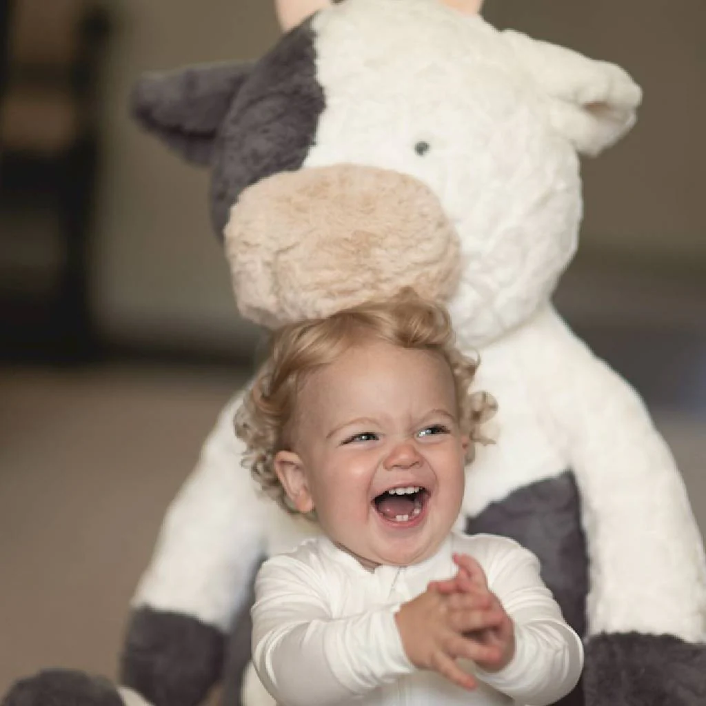 Mud Pie Maisie The Cow Jumbo Plush Pal - Image 2