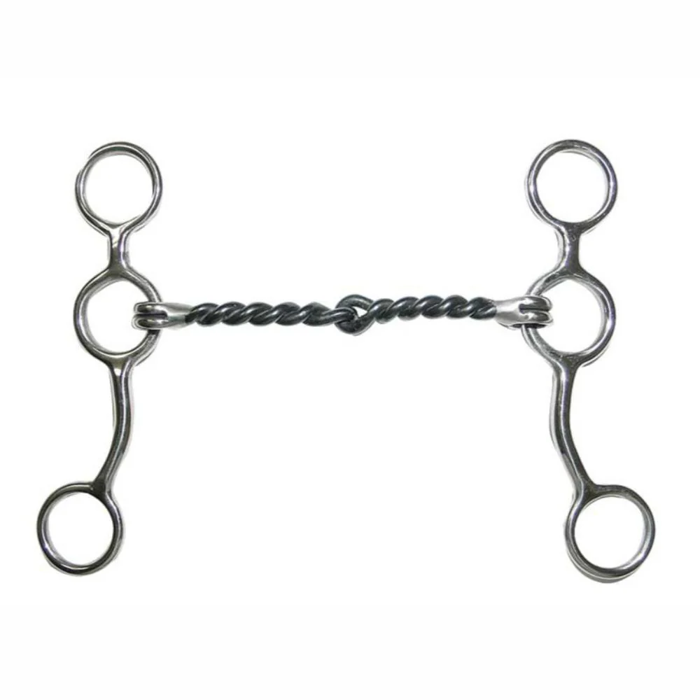 Metalab Junior Cow Horse Twisted Gag Bit