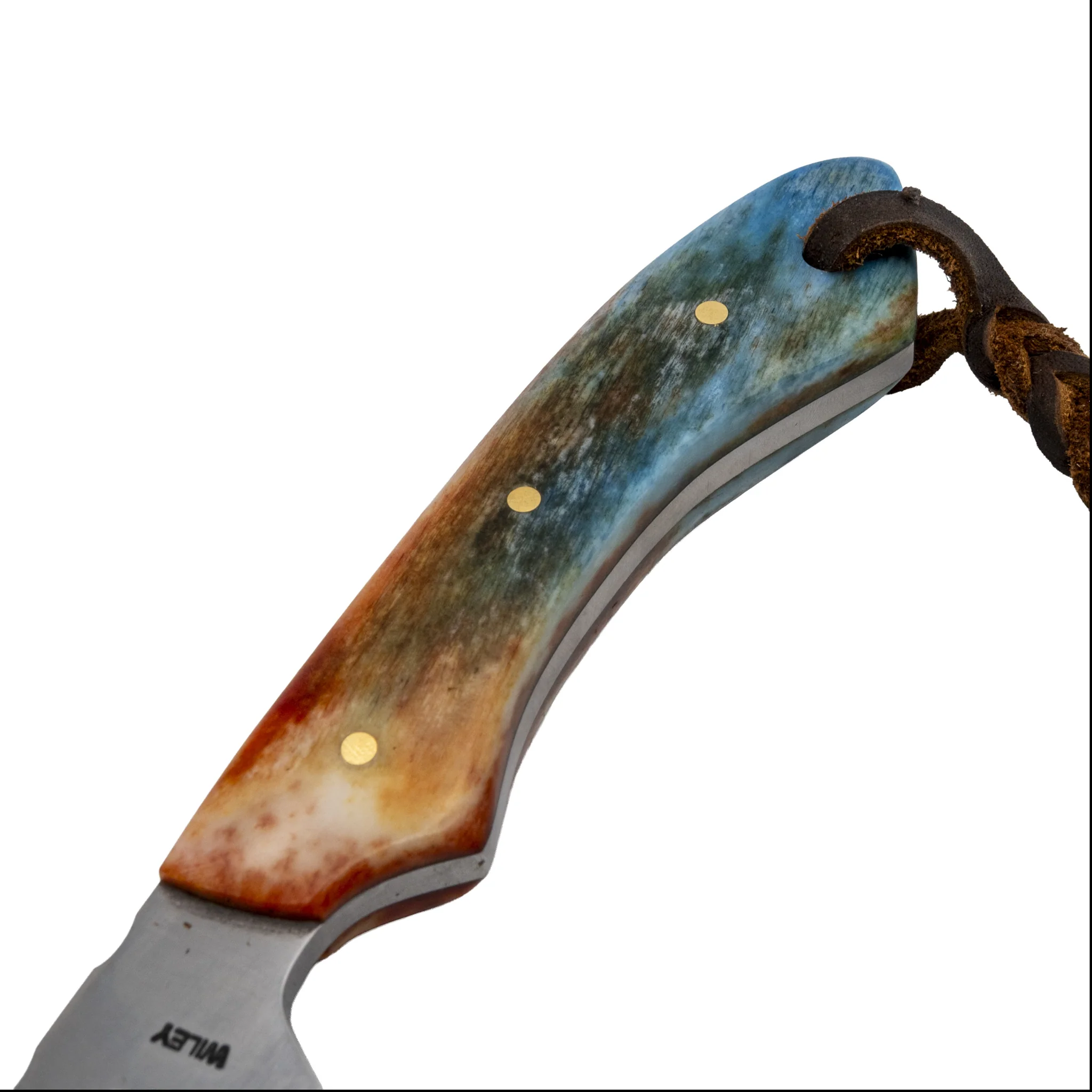 Justin Wiley Colorful Handmade Carbon Steel Camp Knife - Image 5