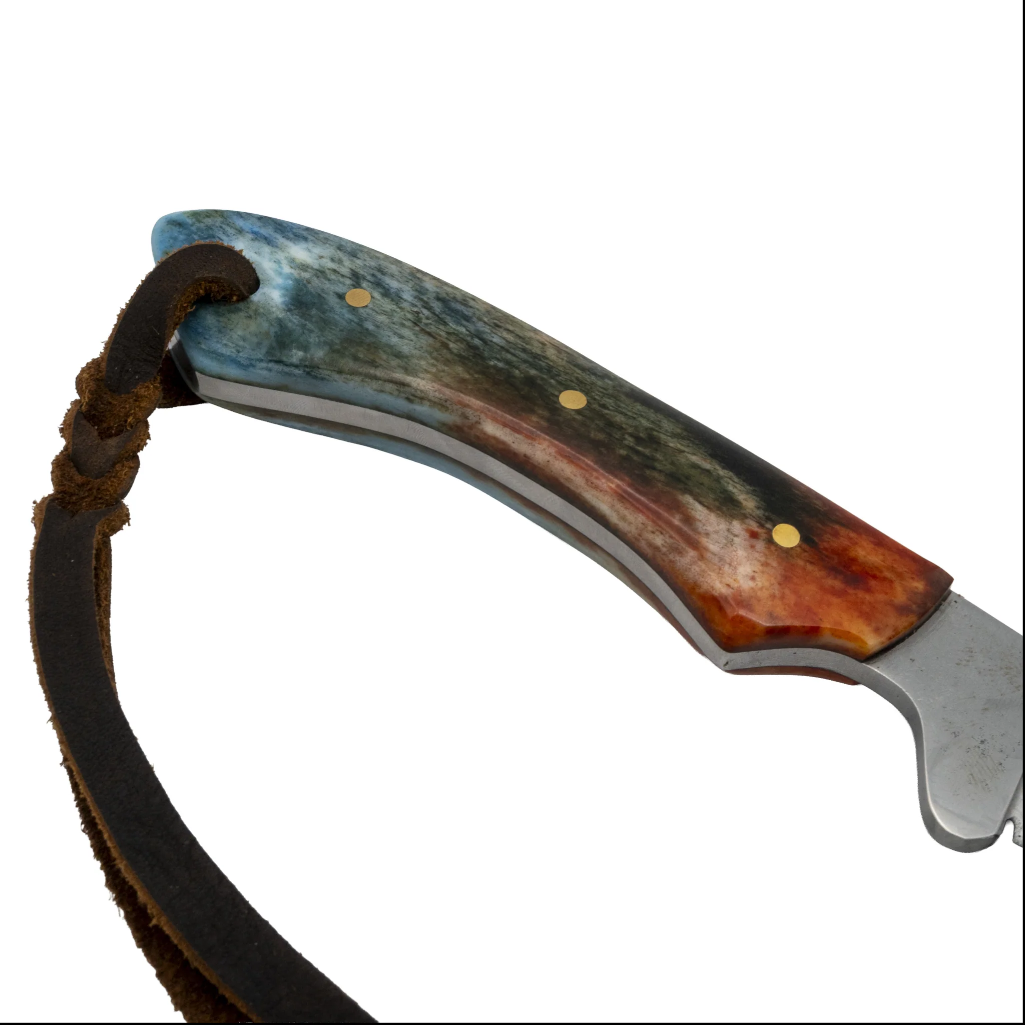 Justin Wiley Colorful Handmade Carbon Steel Camp Knife - Image 6