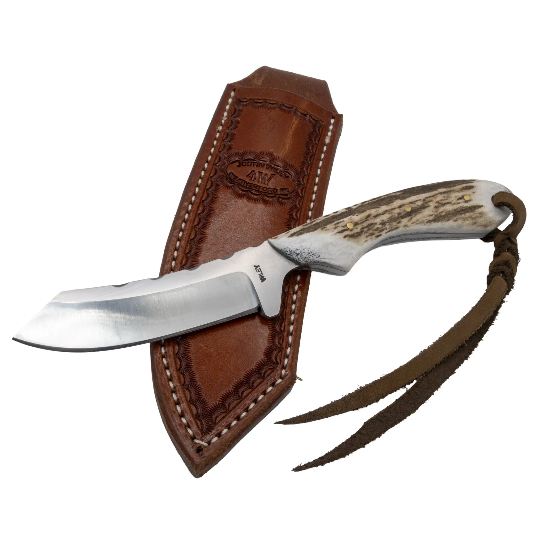 Justin Wiley Handmade Carbon Steel Jigged Camp Knife