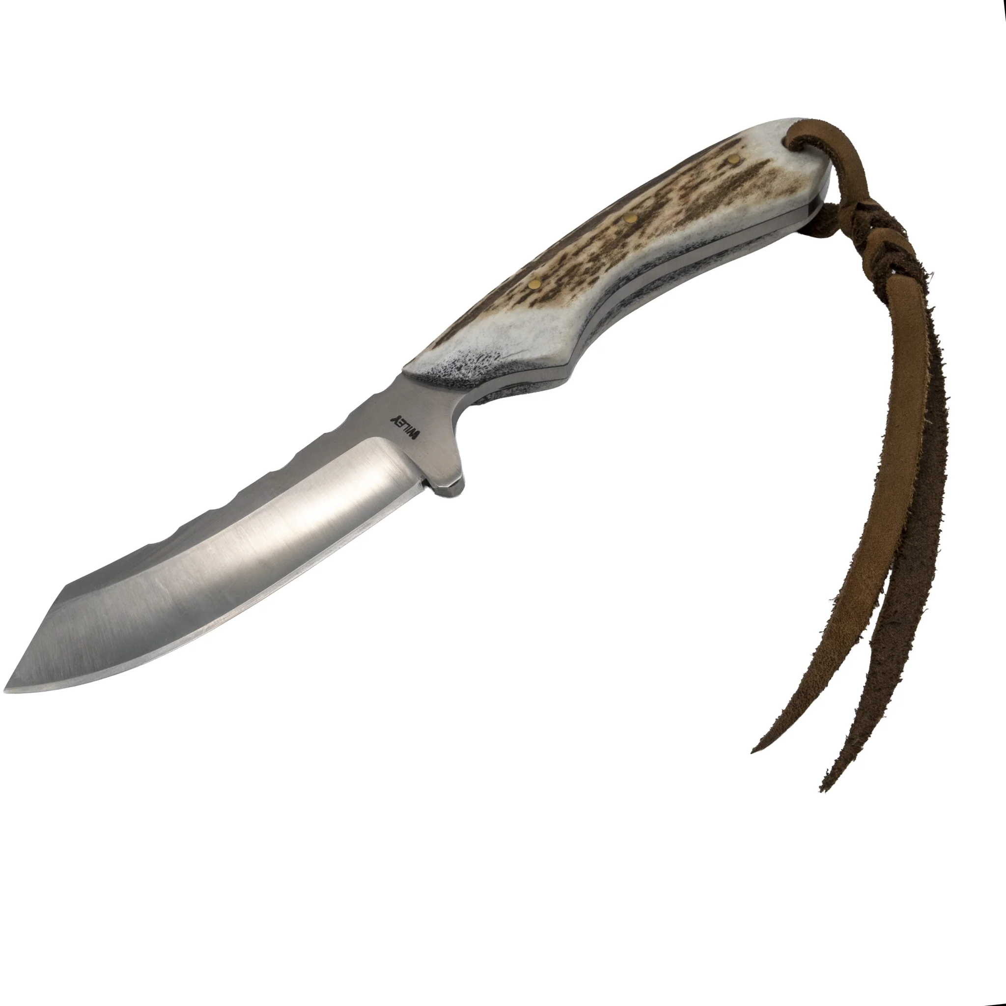 Justin Wiley Handmade Carbon Steel Jigged Camp Knife - Image 3