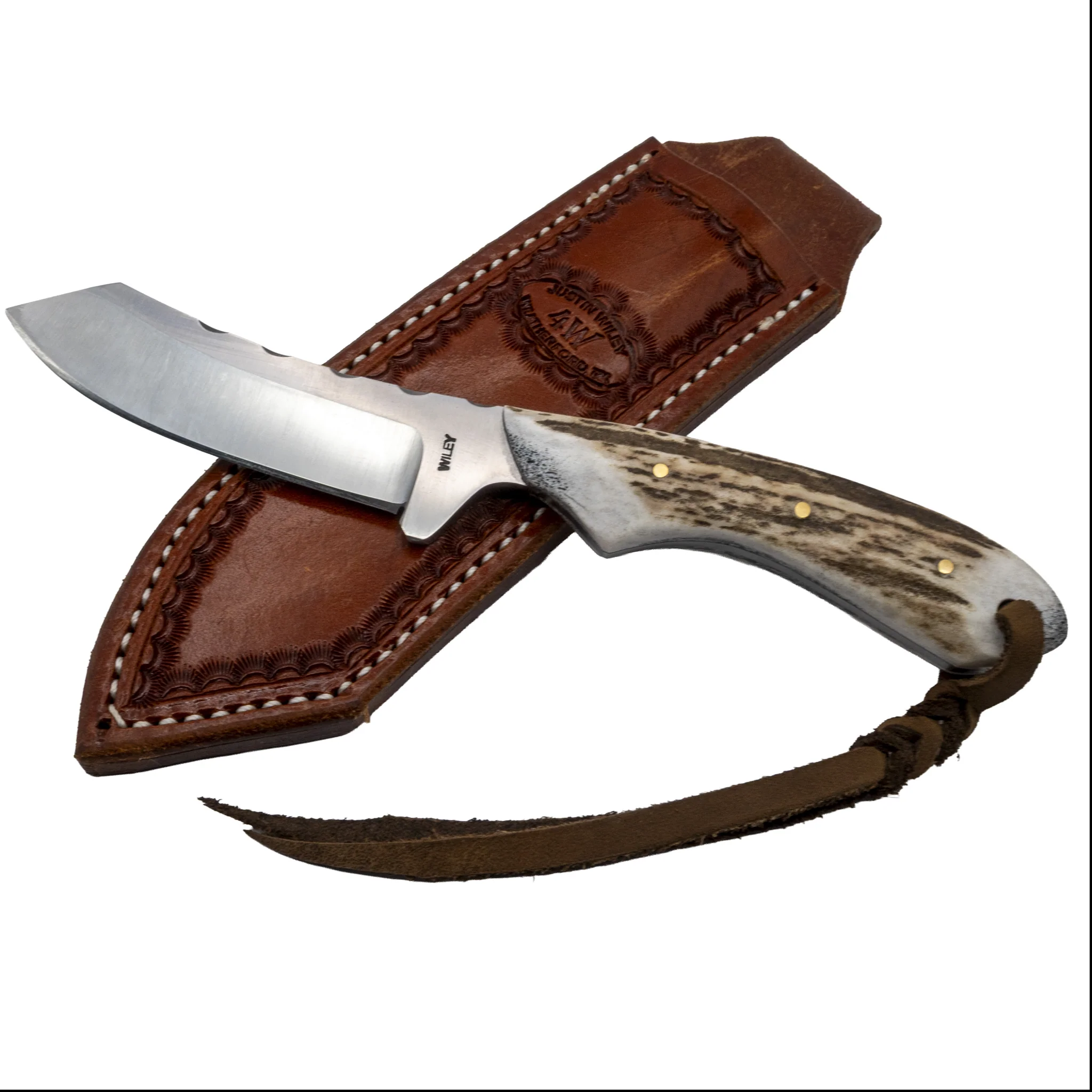 Justin Wiley Handmade Carbon Steel Jigged Camp Knife - Image 5