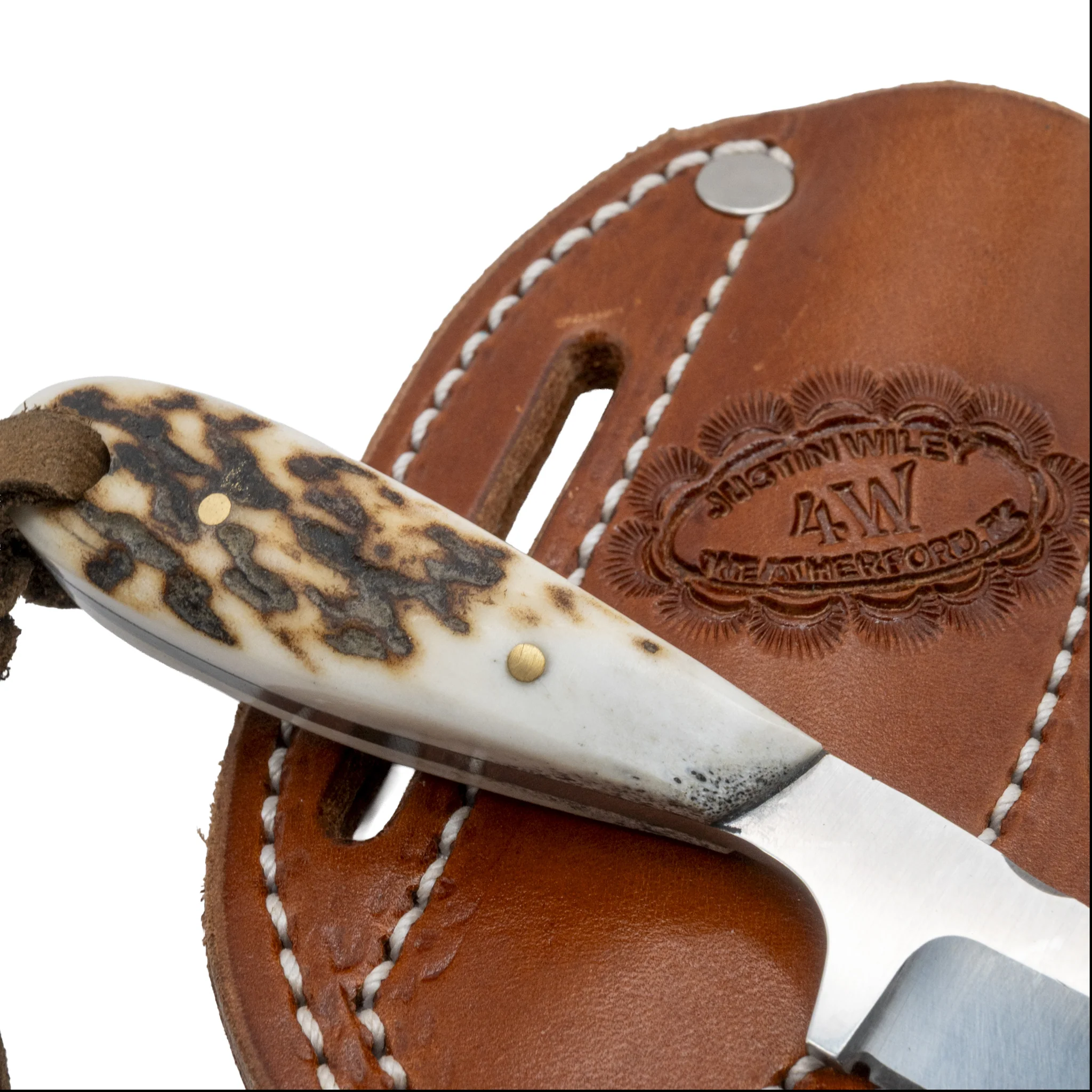 Justin Wiley Handmade Carbon Steel Jigged Handle Knife - Image 5