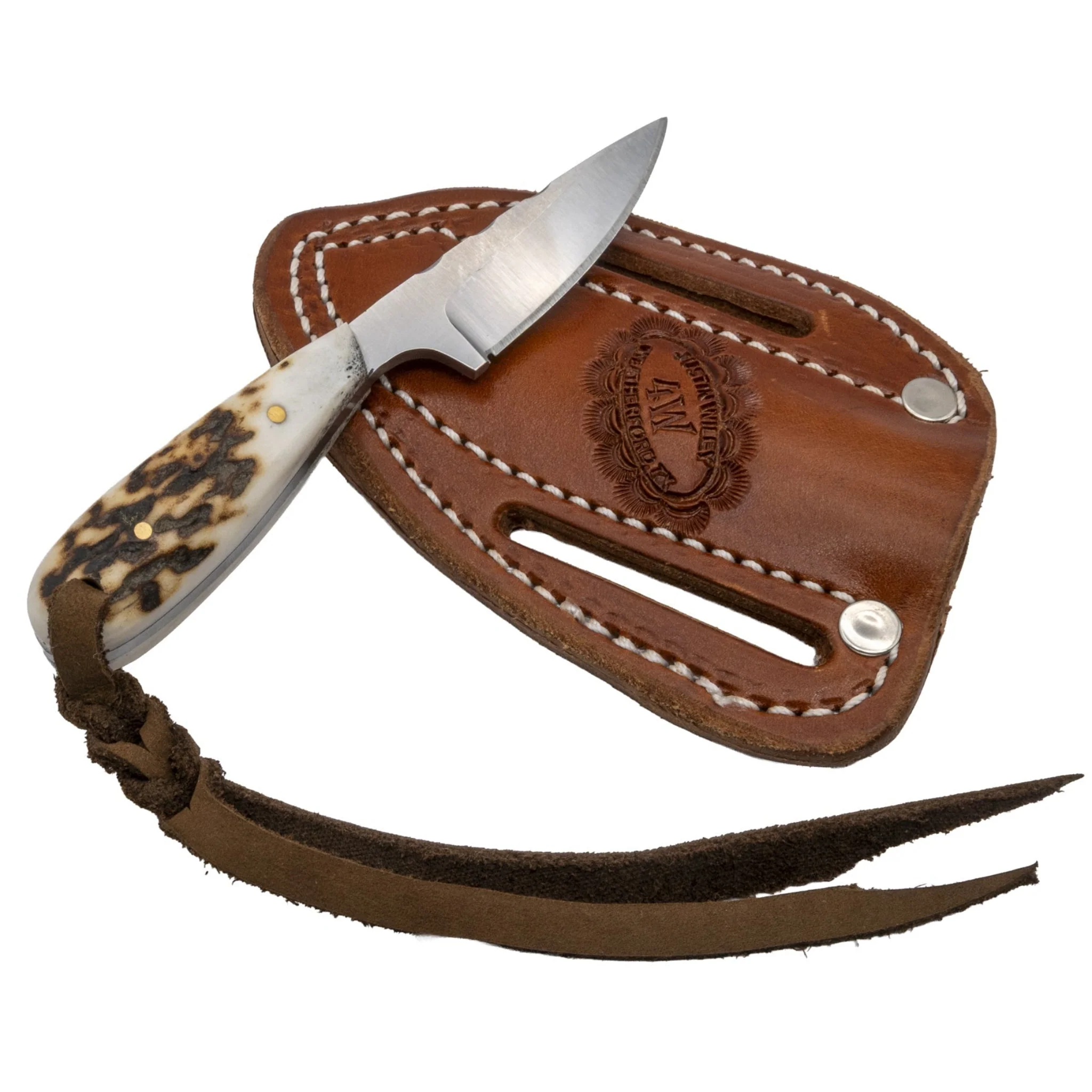 Justin Wiley Handmade Carbon Steel Jigged Handle Knife - Image 6
