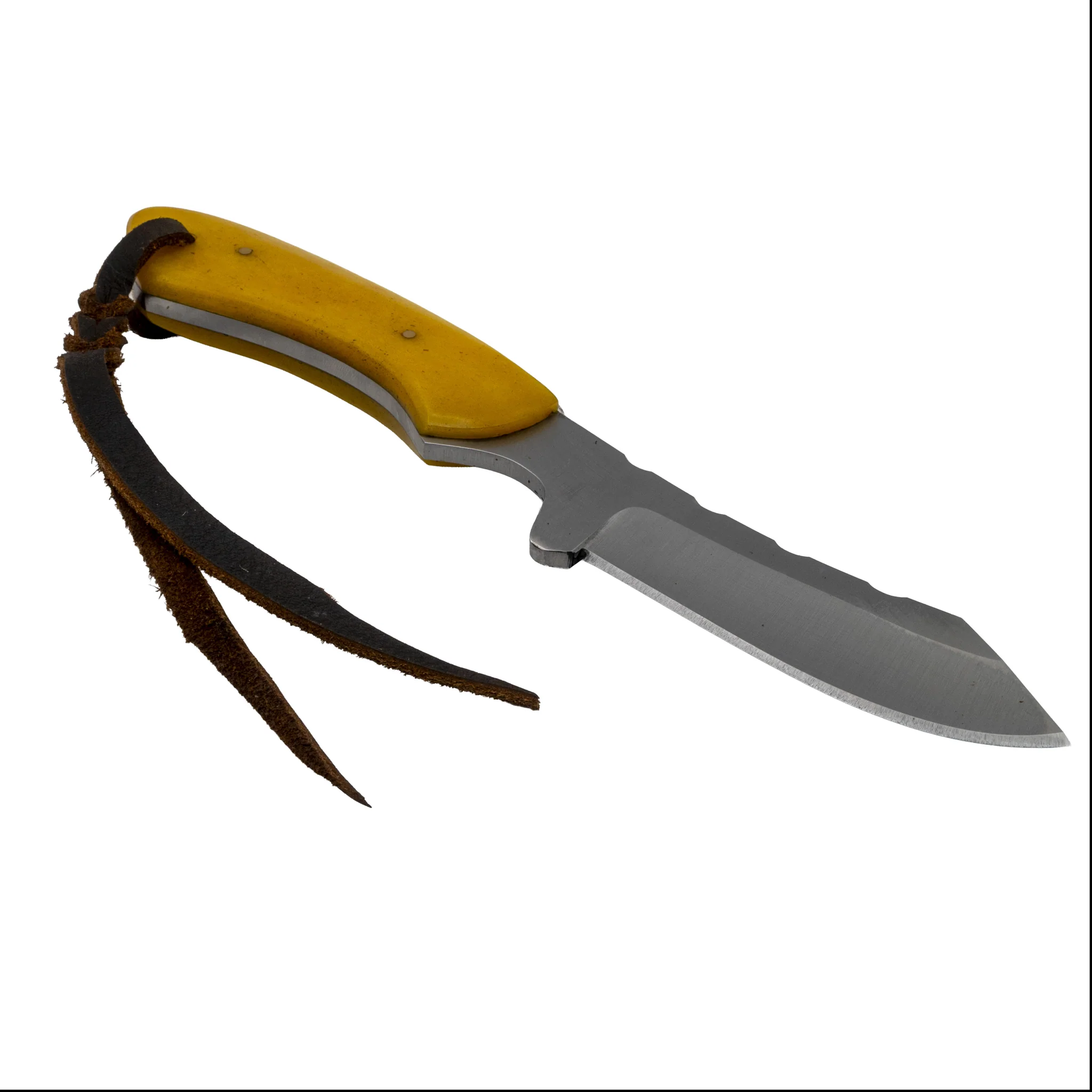Justin Wiley Handmade Yellow Handle Camp Knife - Image 7
