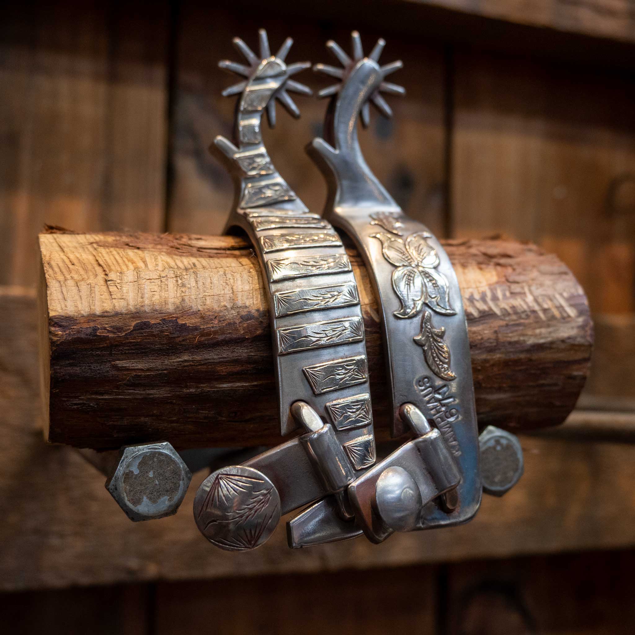 Kamphaus Silver Mounted 10pt. Spurs - Image 2