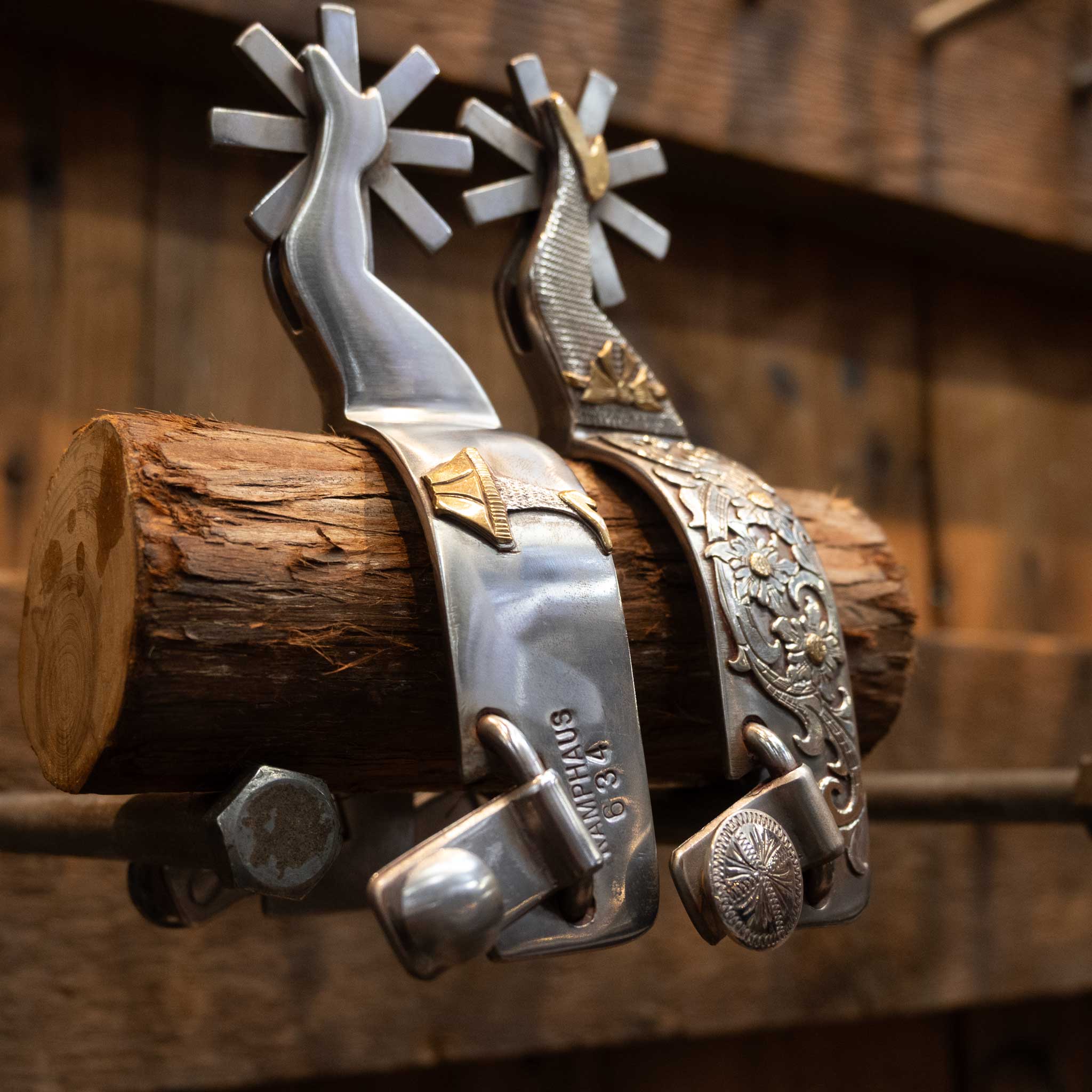 Kamphaus #634 Silver Mounted 8pt Spurs - Image 2