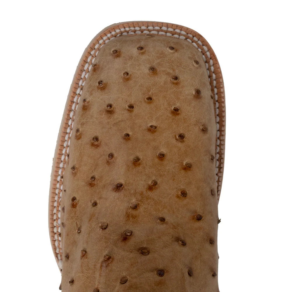 R. Watson Men's Antique Saddle Full Quill Ostrich, Crepe Sole Square Toe - Image 2