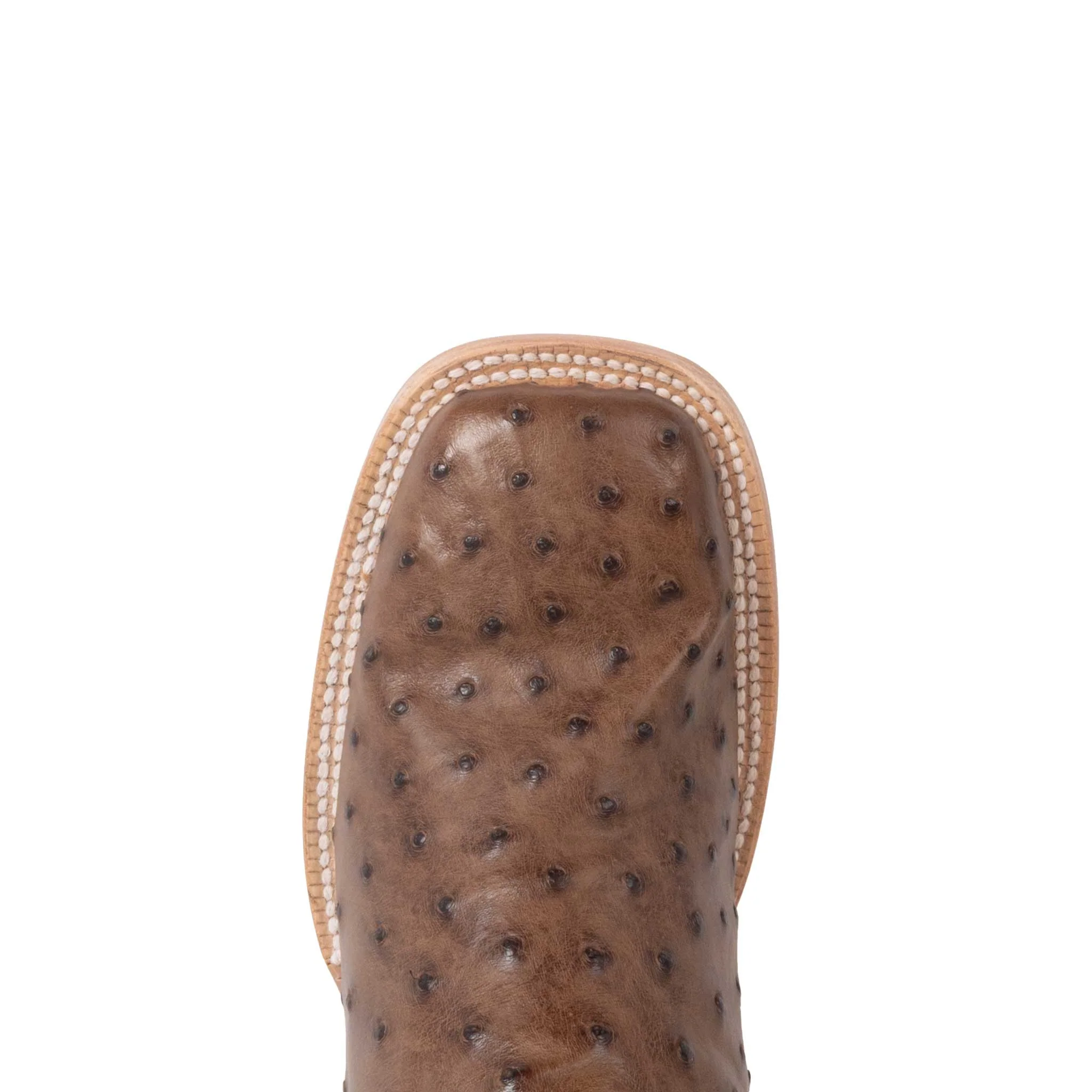R. Watson Women's Kango Tobac Bruciato Full Quill Ostrich Western Boot - Image 2