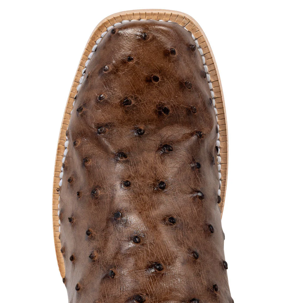 R. Watson Women's Kango Tobac Full Quill Ostrich Cutter Toe Boot - Image 2