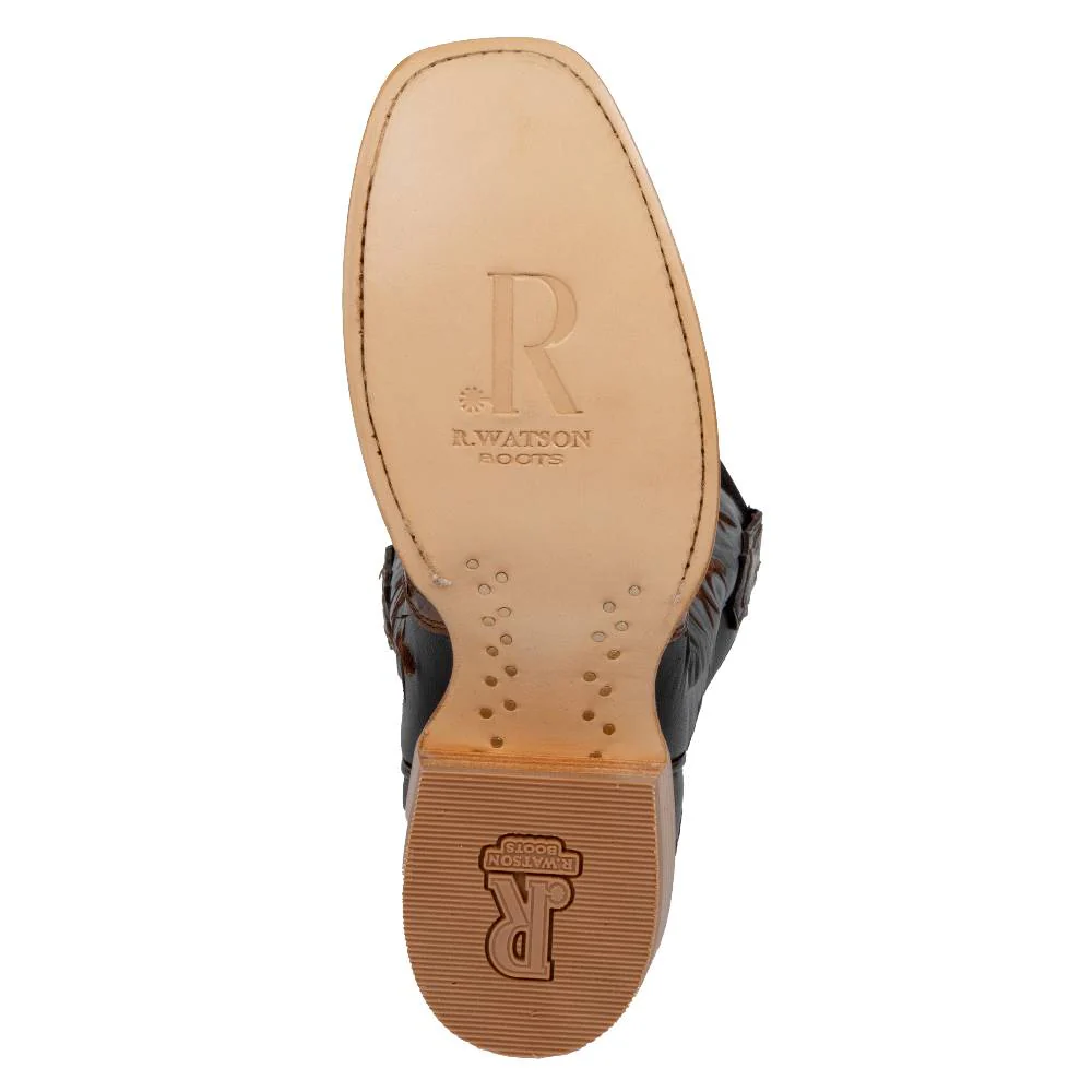 R. Watson Women's Kango Tobac Full Quill Ostrich Cutter Toe Boot - Image 4