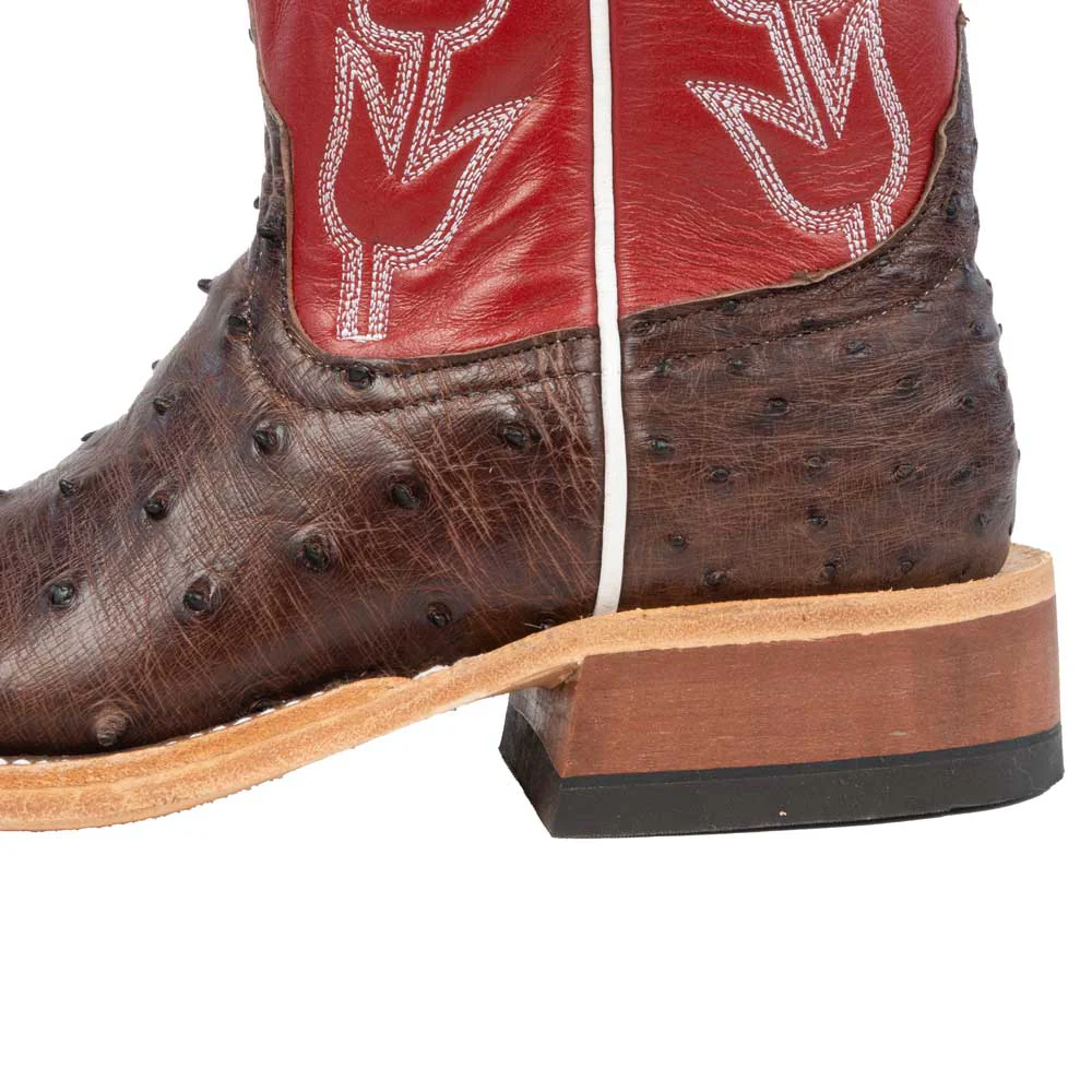 Anderson Bean Women's Kango Tobacco FQ Ostrich Boot - Teskey's Exclusive - Image 3
