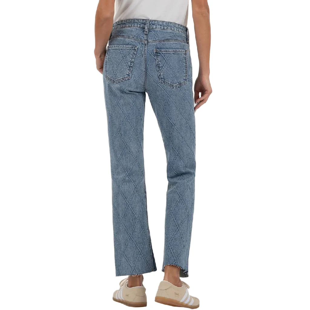 Kut Kelsey High Rise Fab Ab Ankle Flair Jean - Image 2