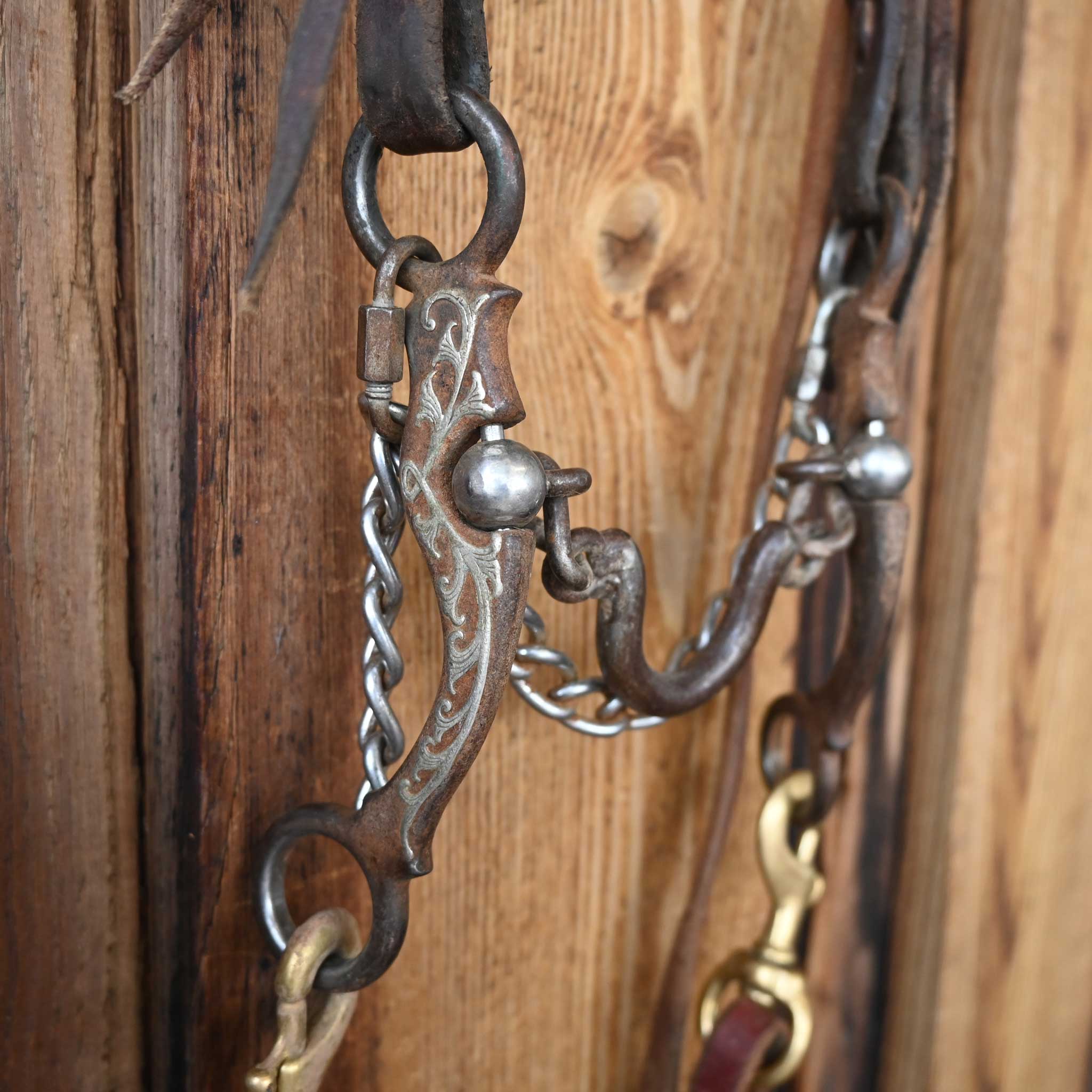 Kerry Kelley N65 Ported Chain Bridle Rig w/Single Ear Headstall - Image 2