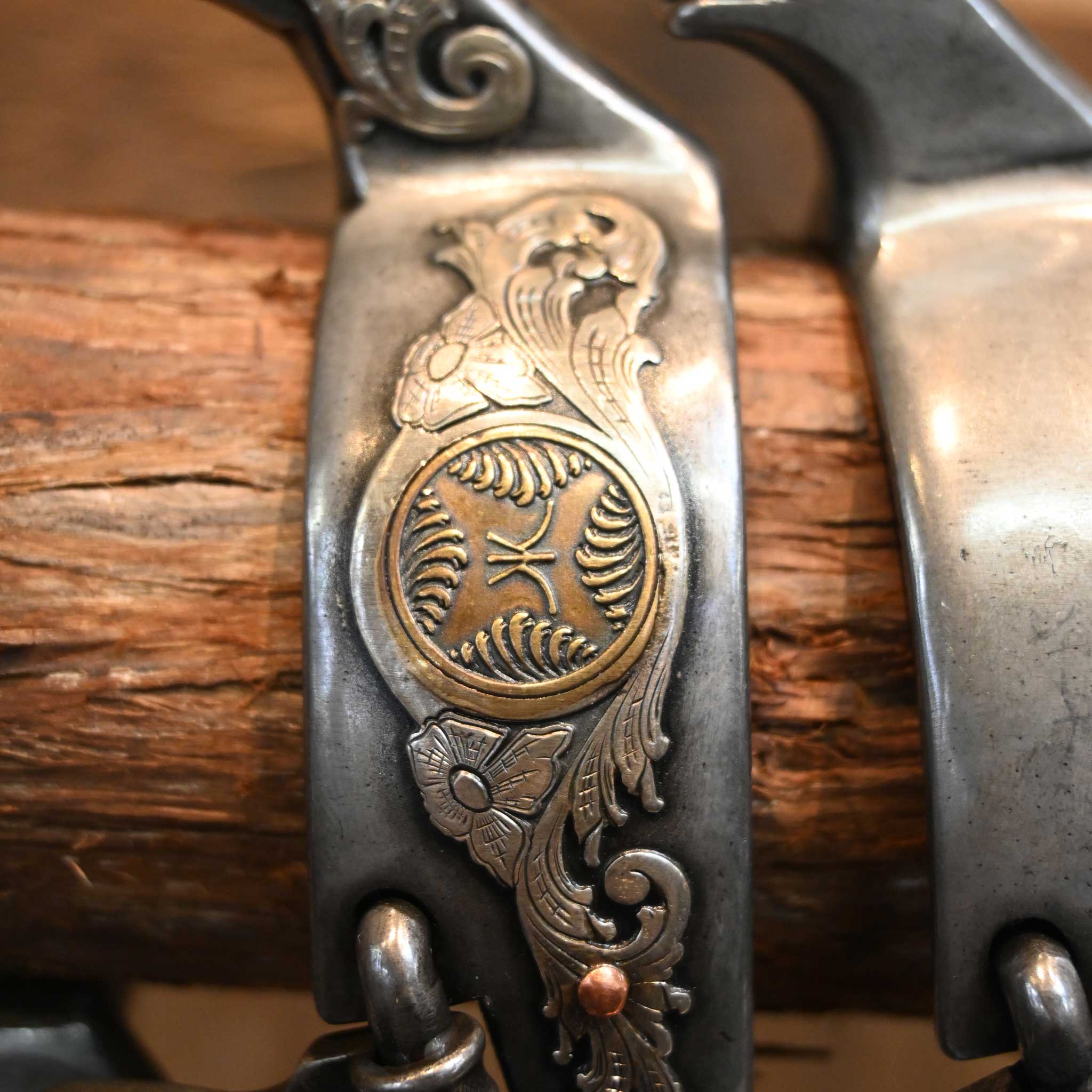 Kerry Kelley Women's #88 Silver & Copper Mounted Spurs - Image 3