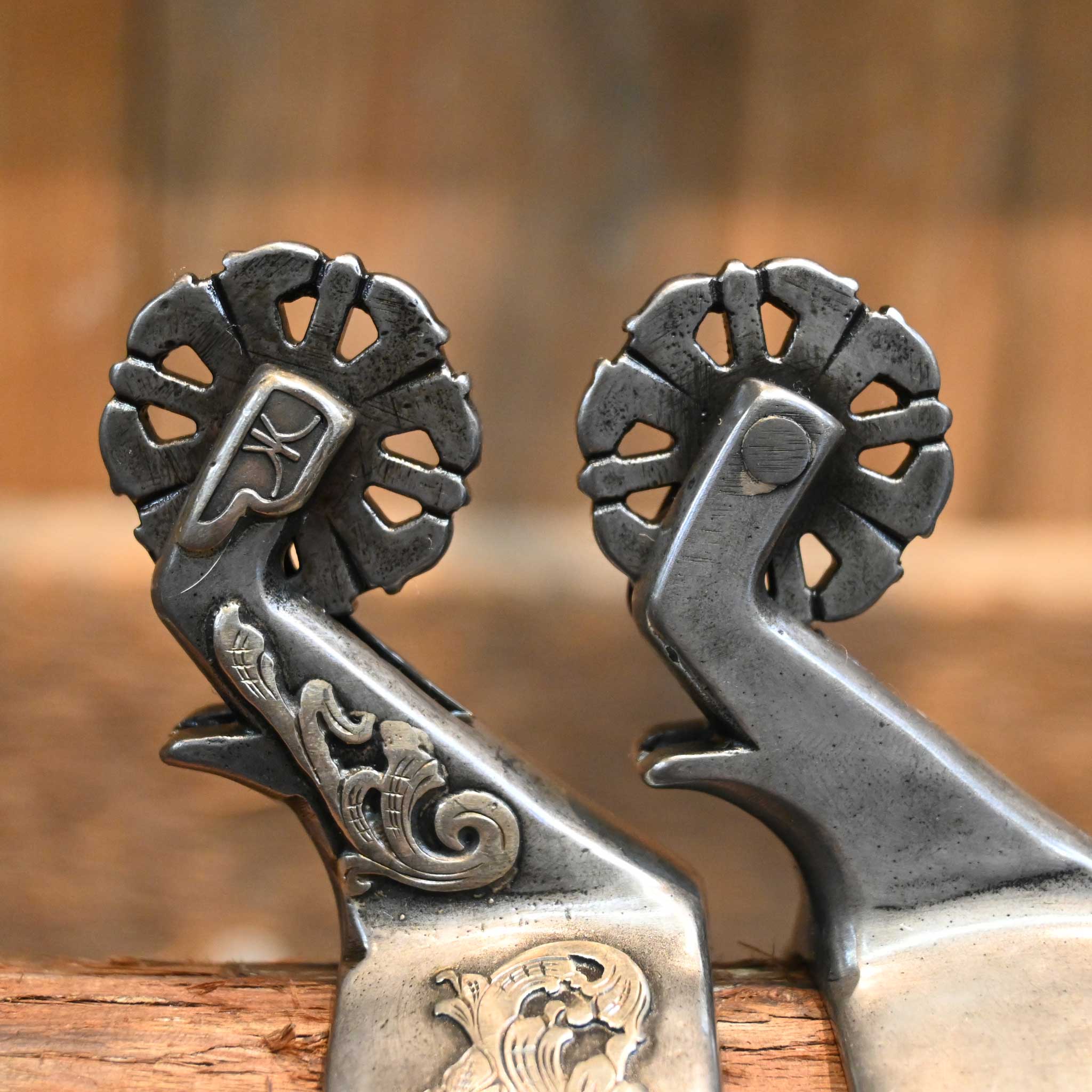 Kerry Kelley Women's #88 Silver & Copper Mounted Spurs - Image 4