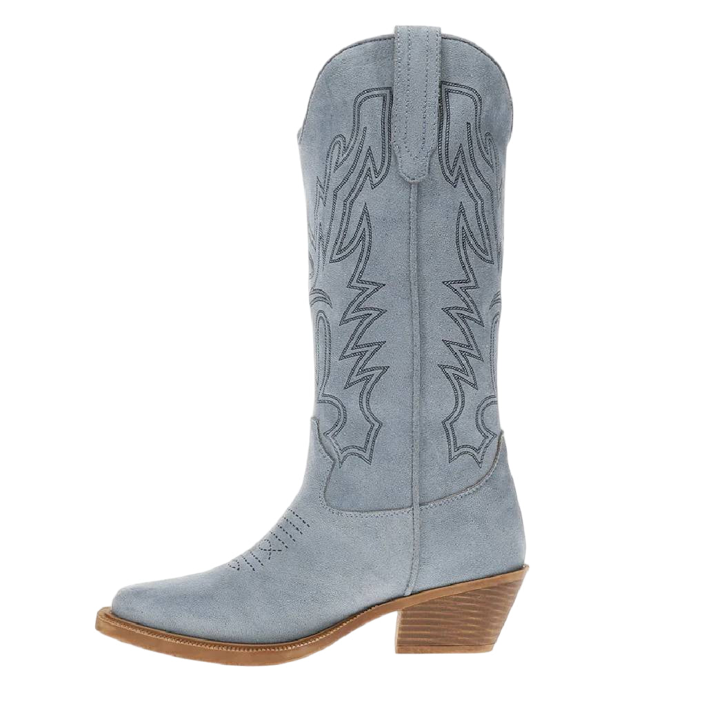 Roper Women's Kit Laser Snip Toe Blue Boots - Image 2