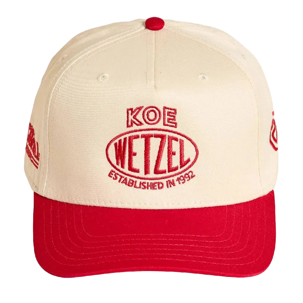 Rock & Roll Denim Koe Wetzel X RRD Cap - Natural/Red