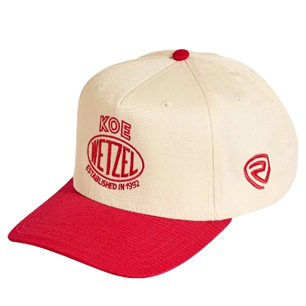 Rock & Roll Denim Koe Wetzel X RRD Cap - Natural/Red - Image 2