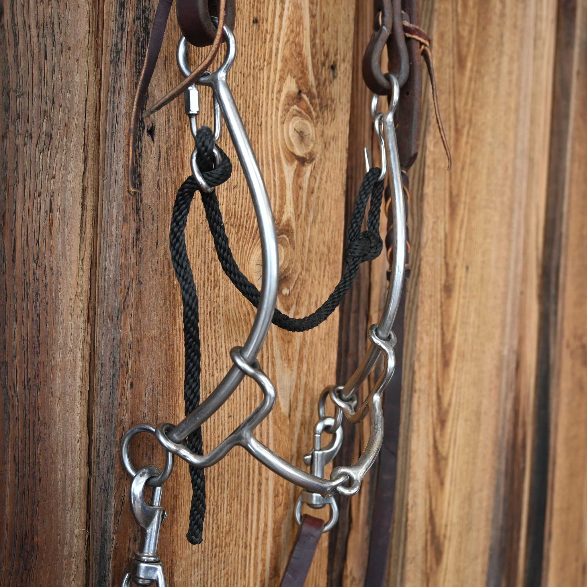 L&S Snaffle Gag Bridle Rig w/Single Ear Headstall