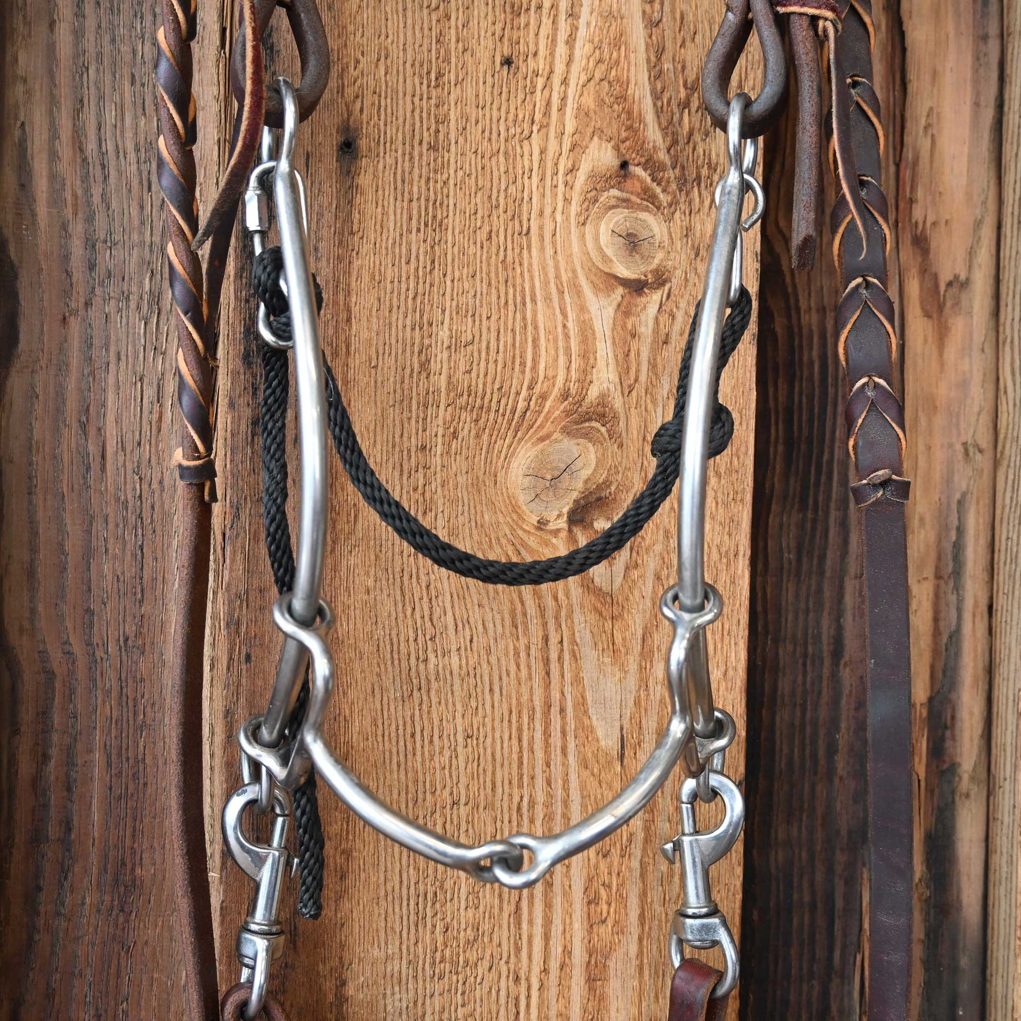 L&S Snaffle Gag Bridle Rig w/Single Ear Headstall - Image 2