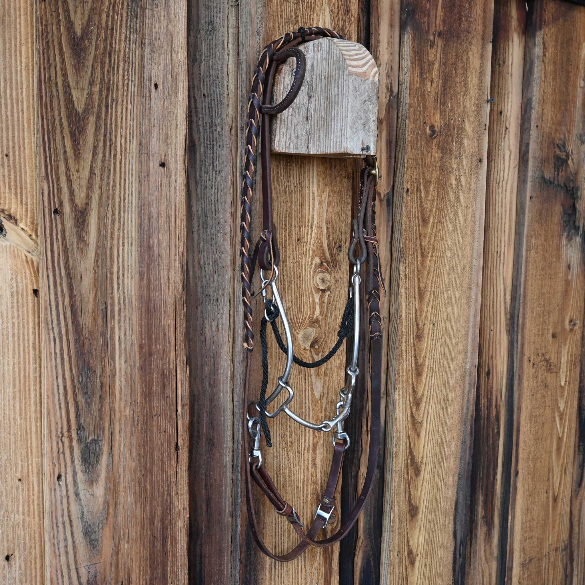 L&S Snaffle Gag Bridle Rig w/Single Ear Headstall - Image 4