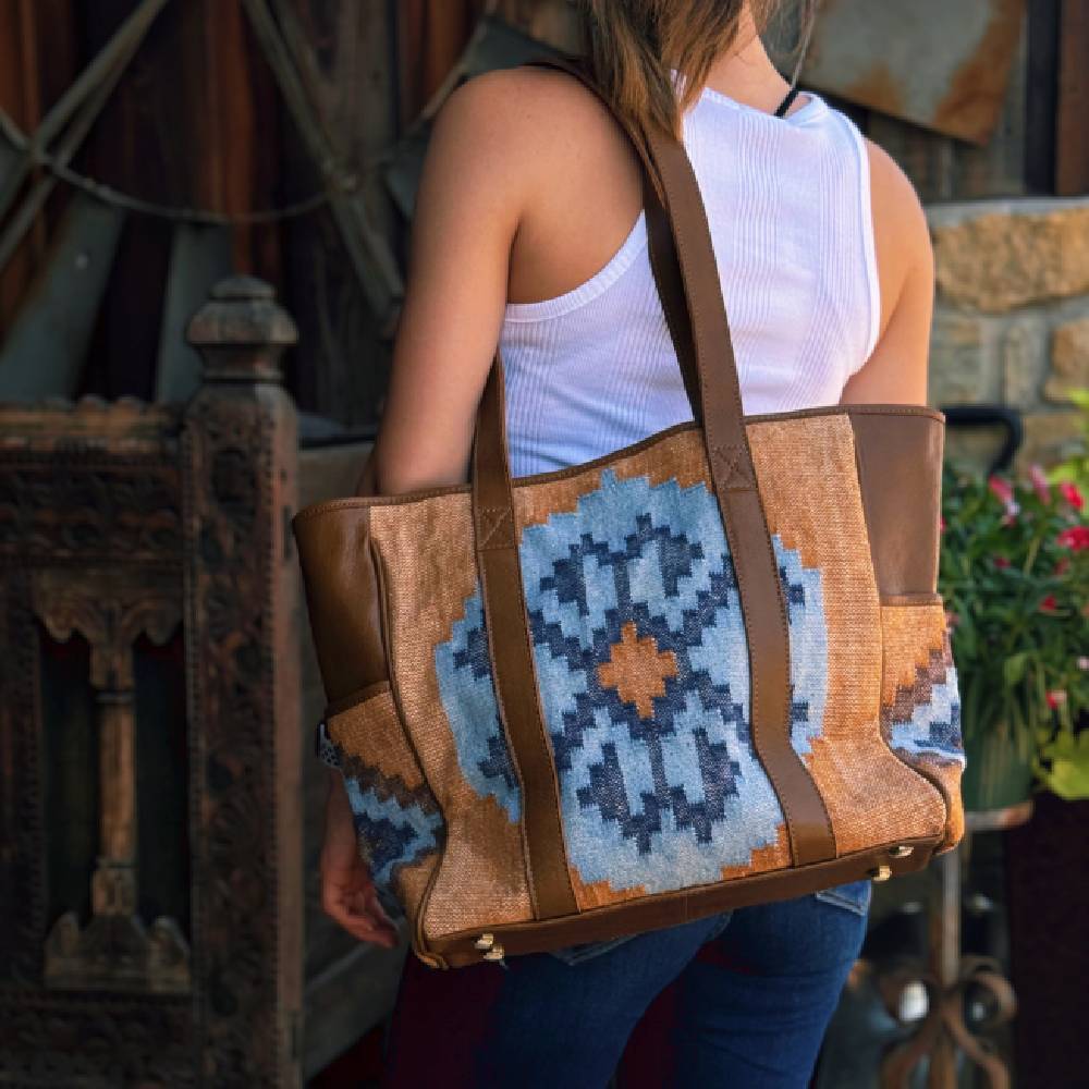 Scout Leather Co. Laramie Aztec Woven Tote - FINAL SALE