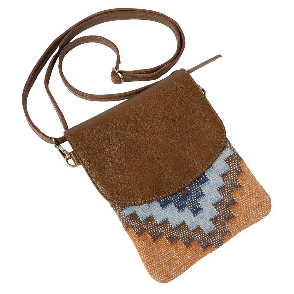 Scout Leather Co. Laurie Aztec Woven & Leather Crossbody